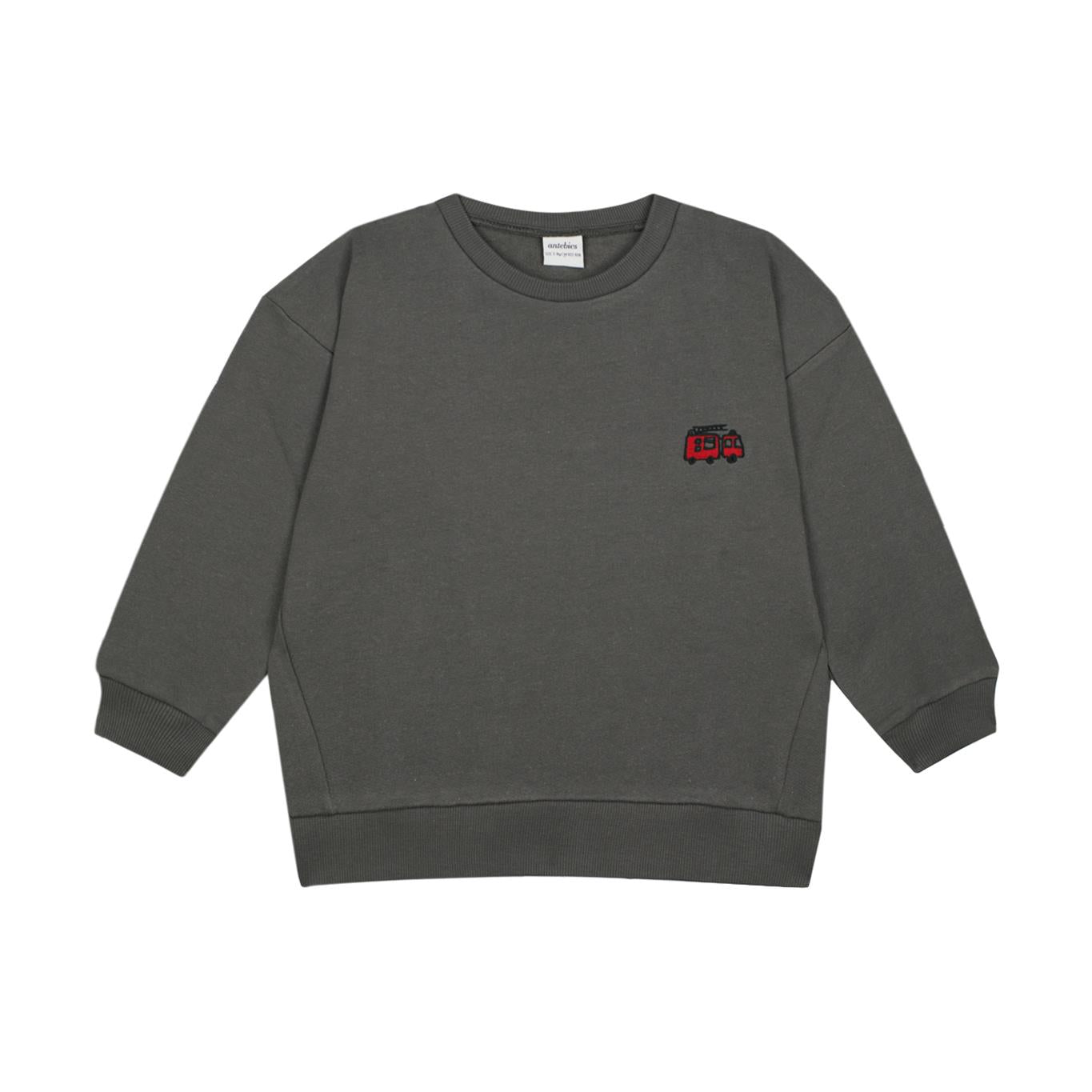 Fire Truck Embroidered Anthracite Futter Tracksuit.