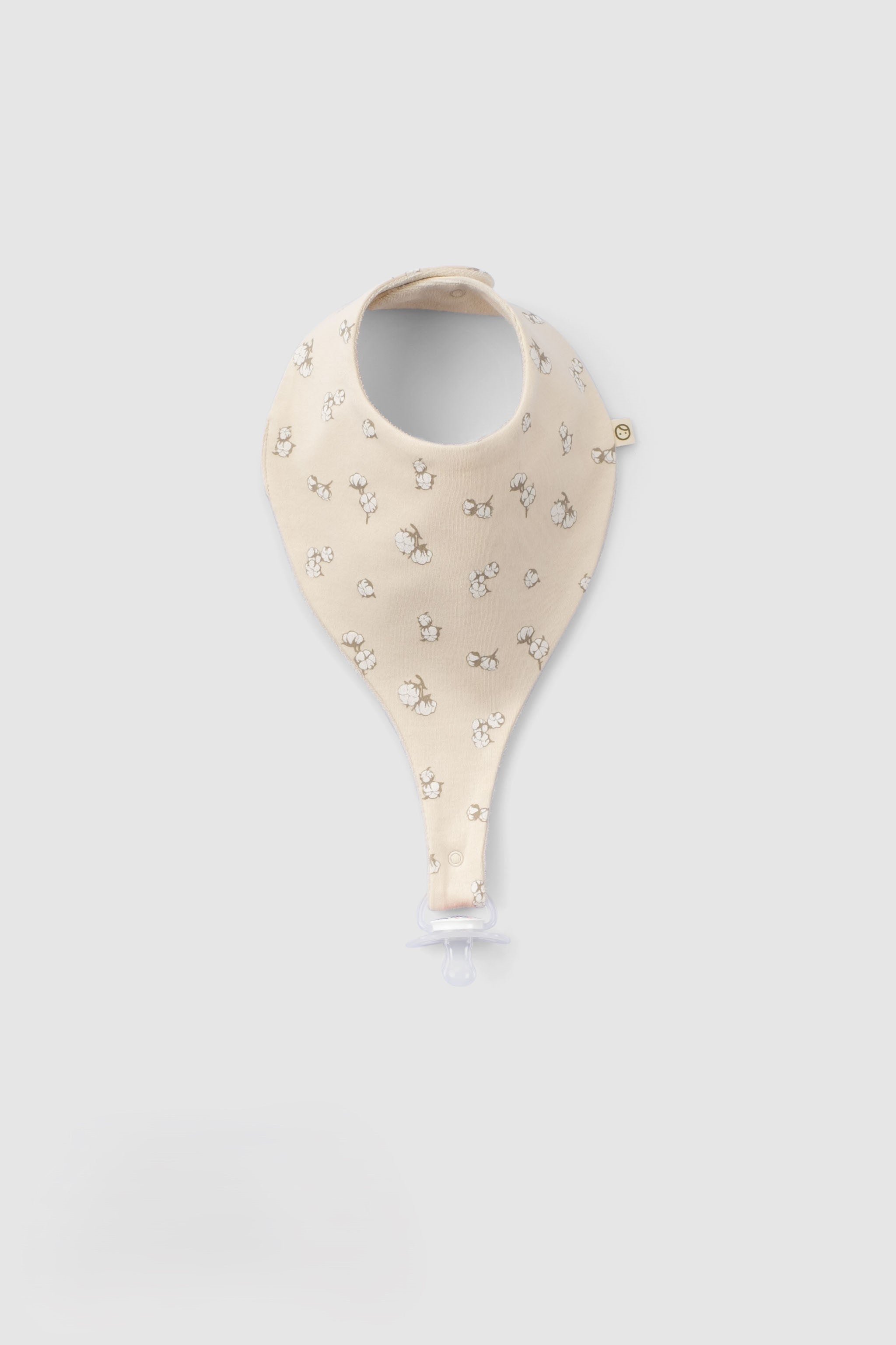 Organic Baby Bandana Bibs with Pacifier Clip – 3 Pack (Cotton Pattern)