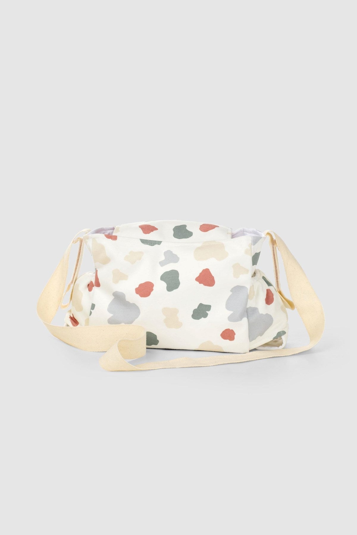 Organic Cotton Baby Stroller Organiser – Waterproof Pram Bag with Animal Print