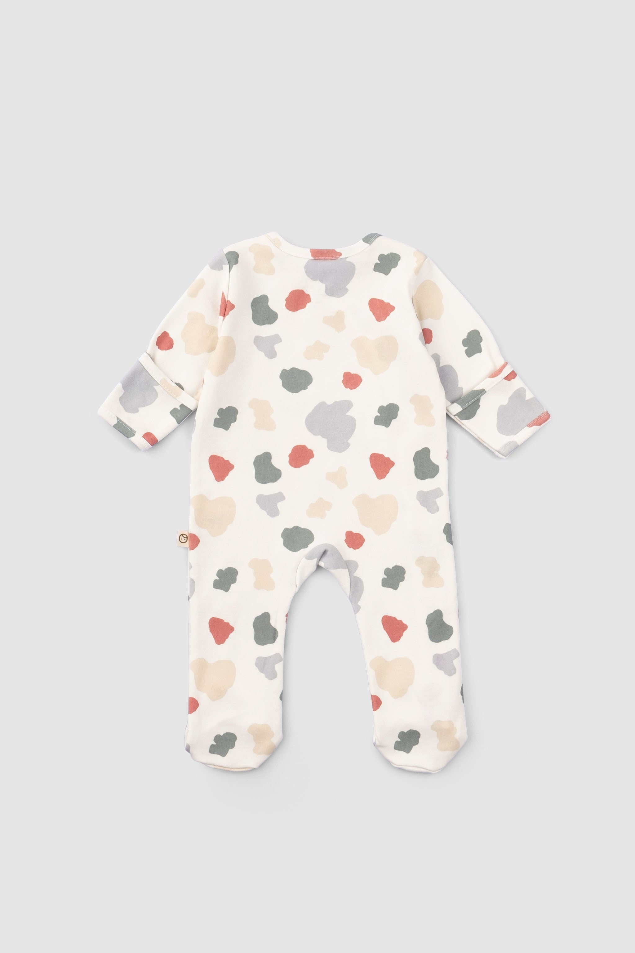 Organic Baby Sleepsuit - Long Sleeve Footed 2-Pack (Animal Pattern)