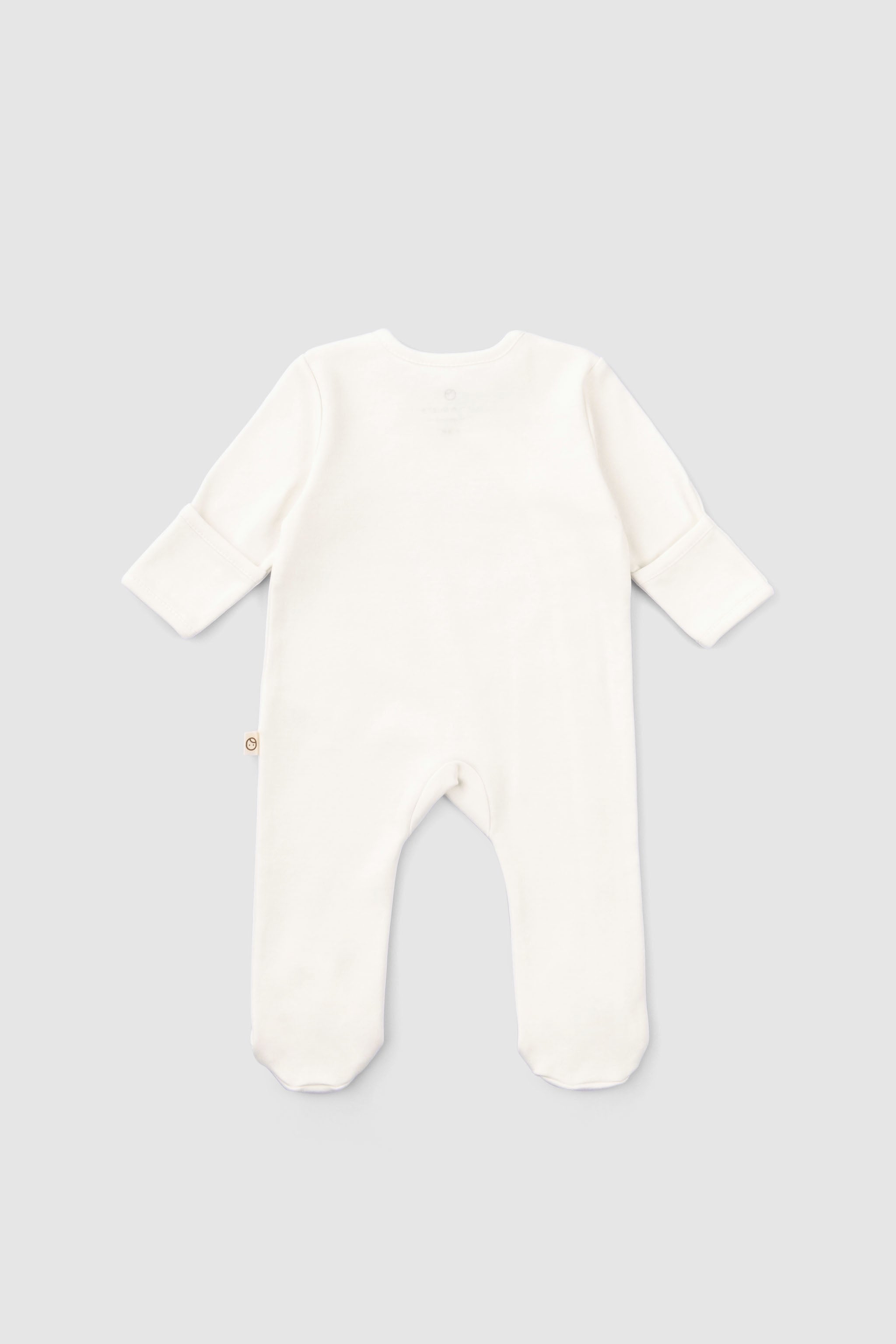 Organic Baby Sleepsuit - Long Sleeve Footed 2-Pack (Animal Pattern)
