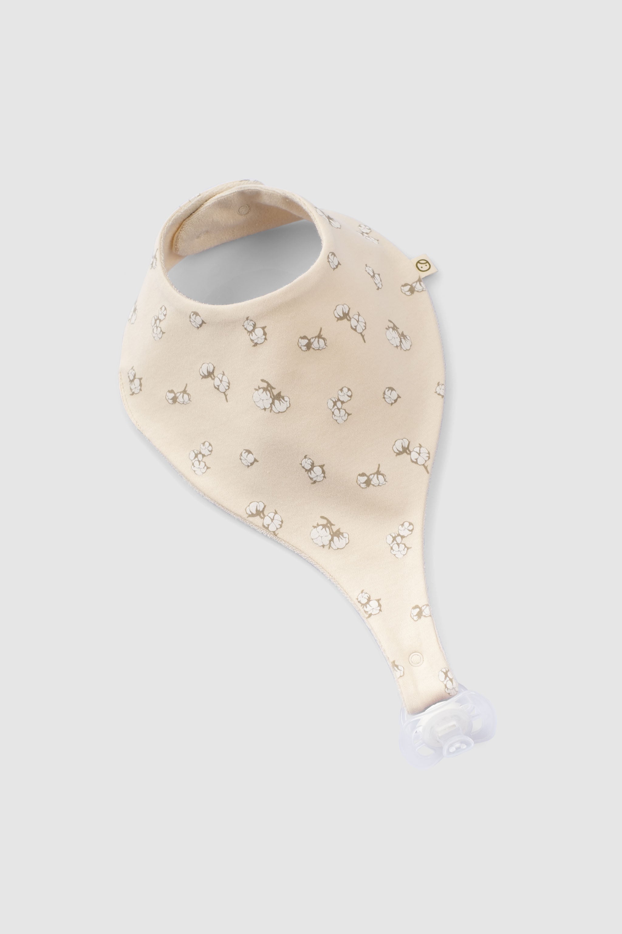 Organic Baby Bandana Bibs with Pacifier Clip – 3 Pack (Cotton Pattern)