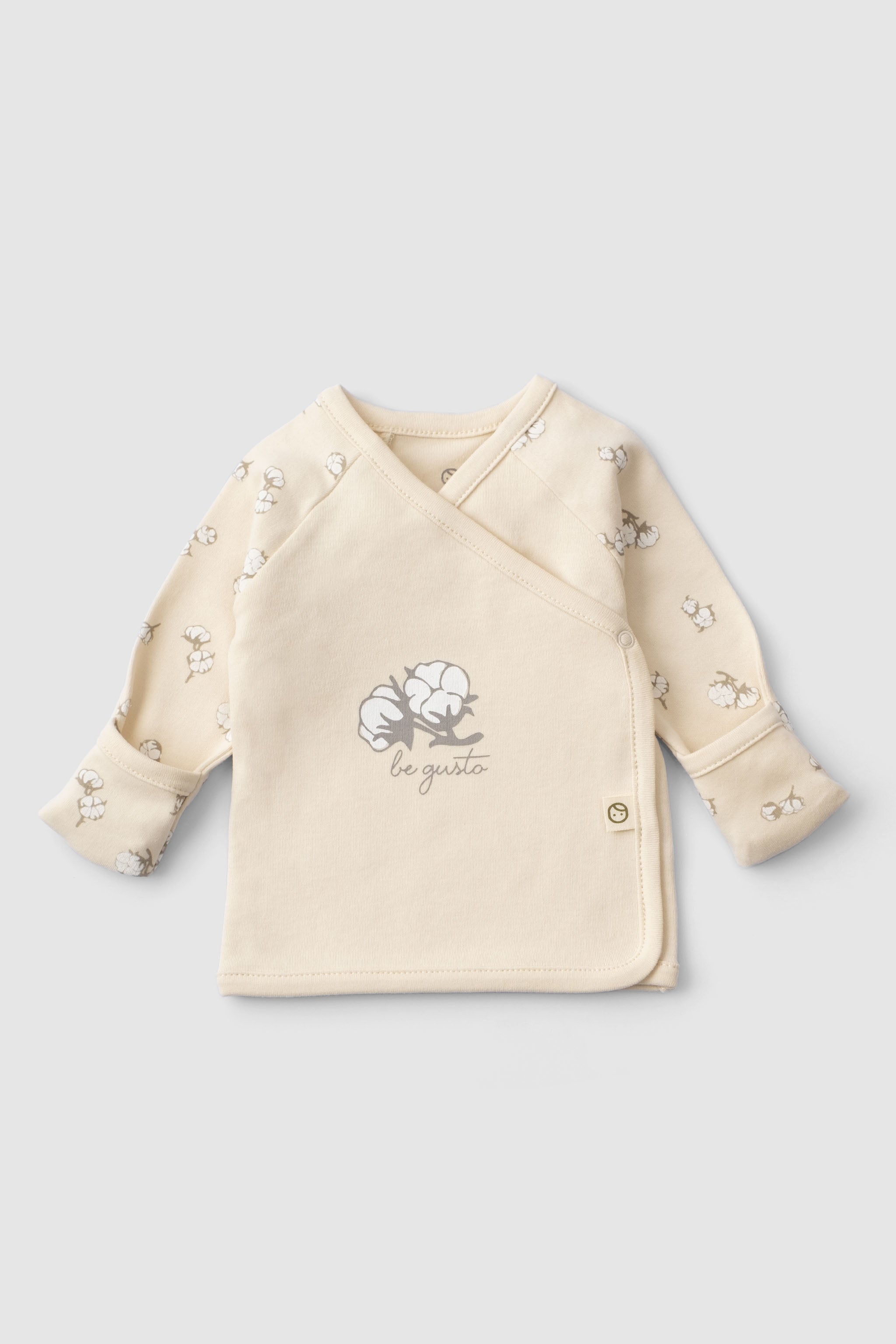 Organic Newborn Coming Home Set with Blanket – 6-Piece (Cotton Pattern)