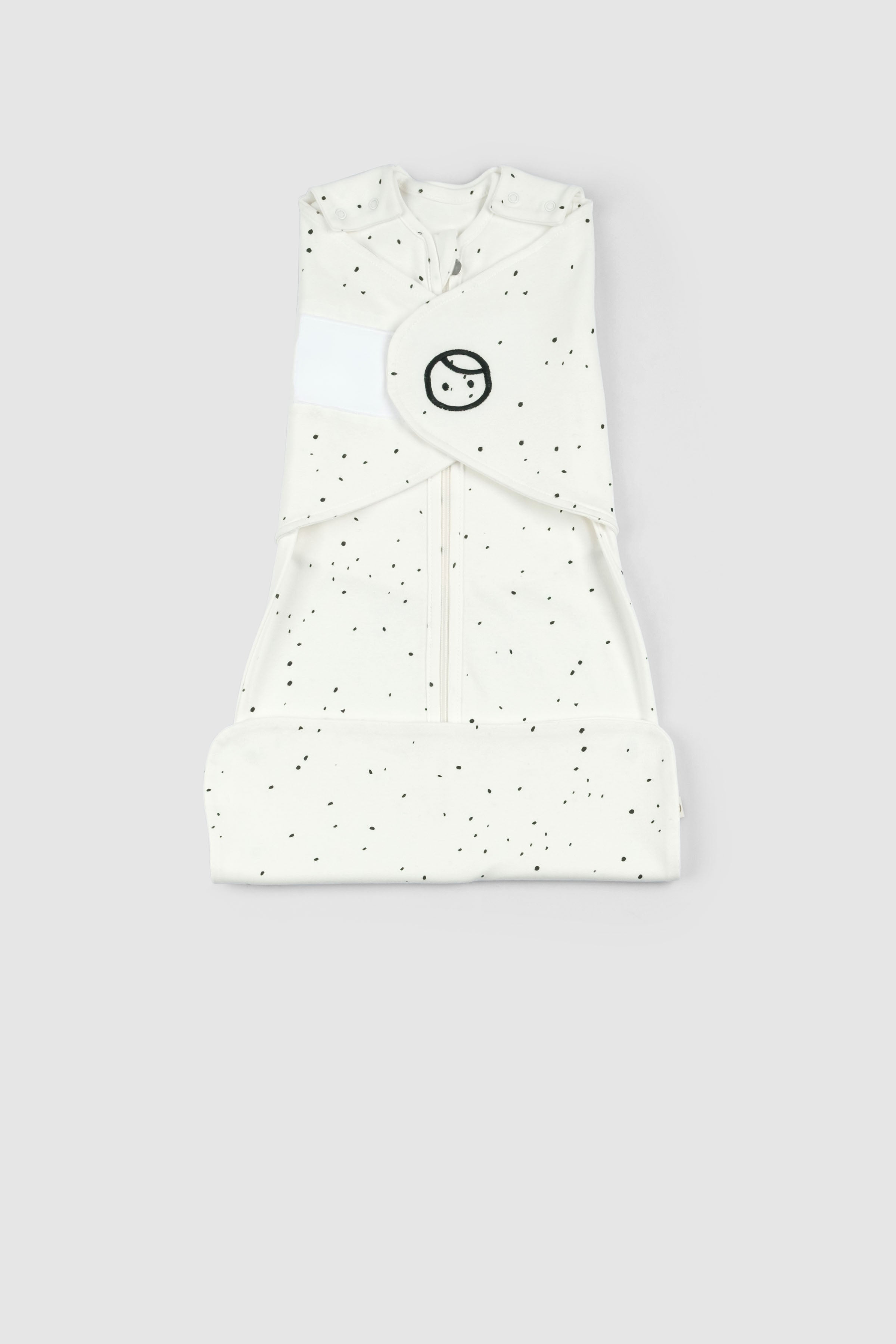 Organic Baby Sleeping Bag – Adjustable 0.5 TOG (Dots Pattern)