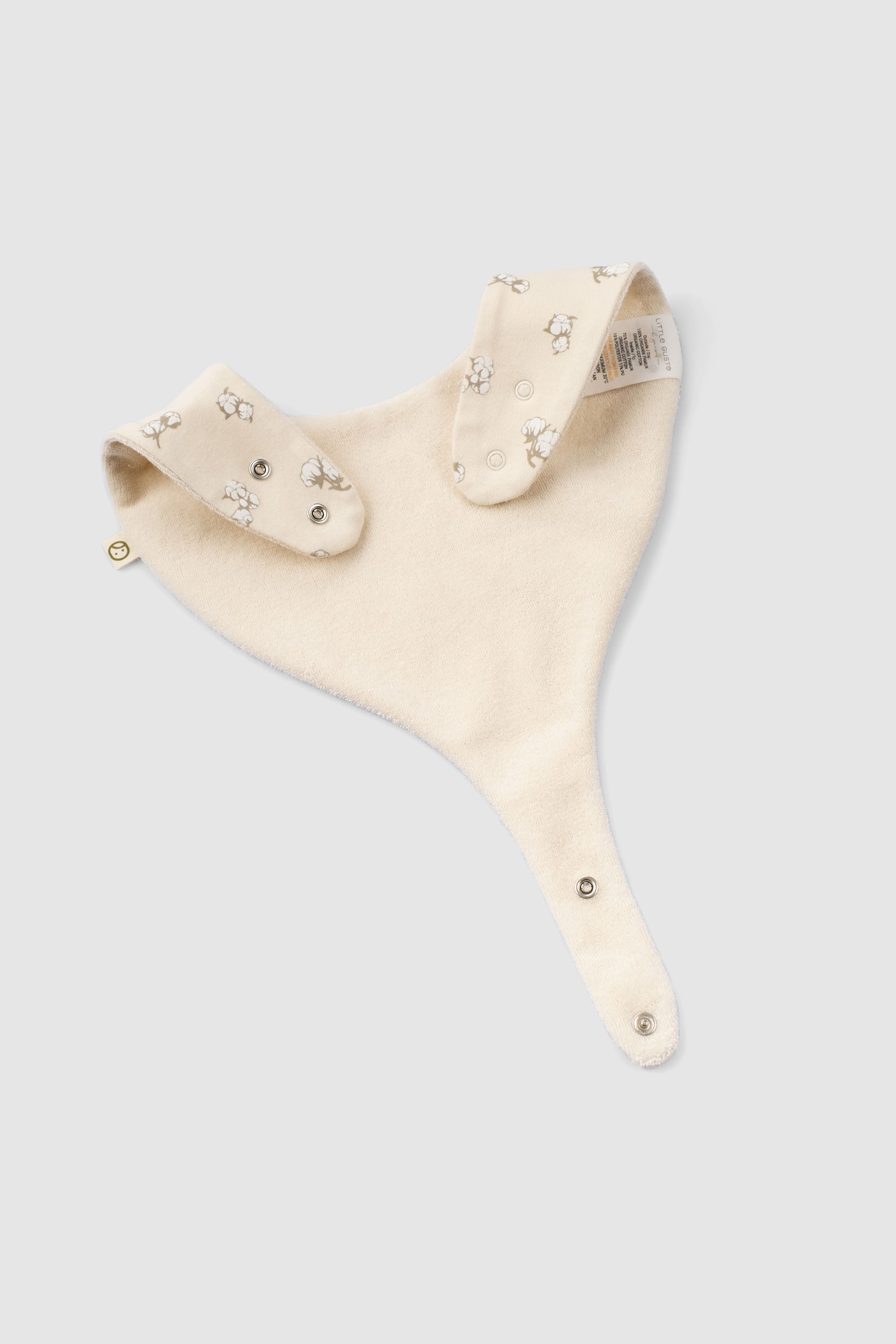 Organic Baby Bandana Bibs with Pacifier Clip – 3 Pack (Cotton Pattern)