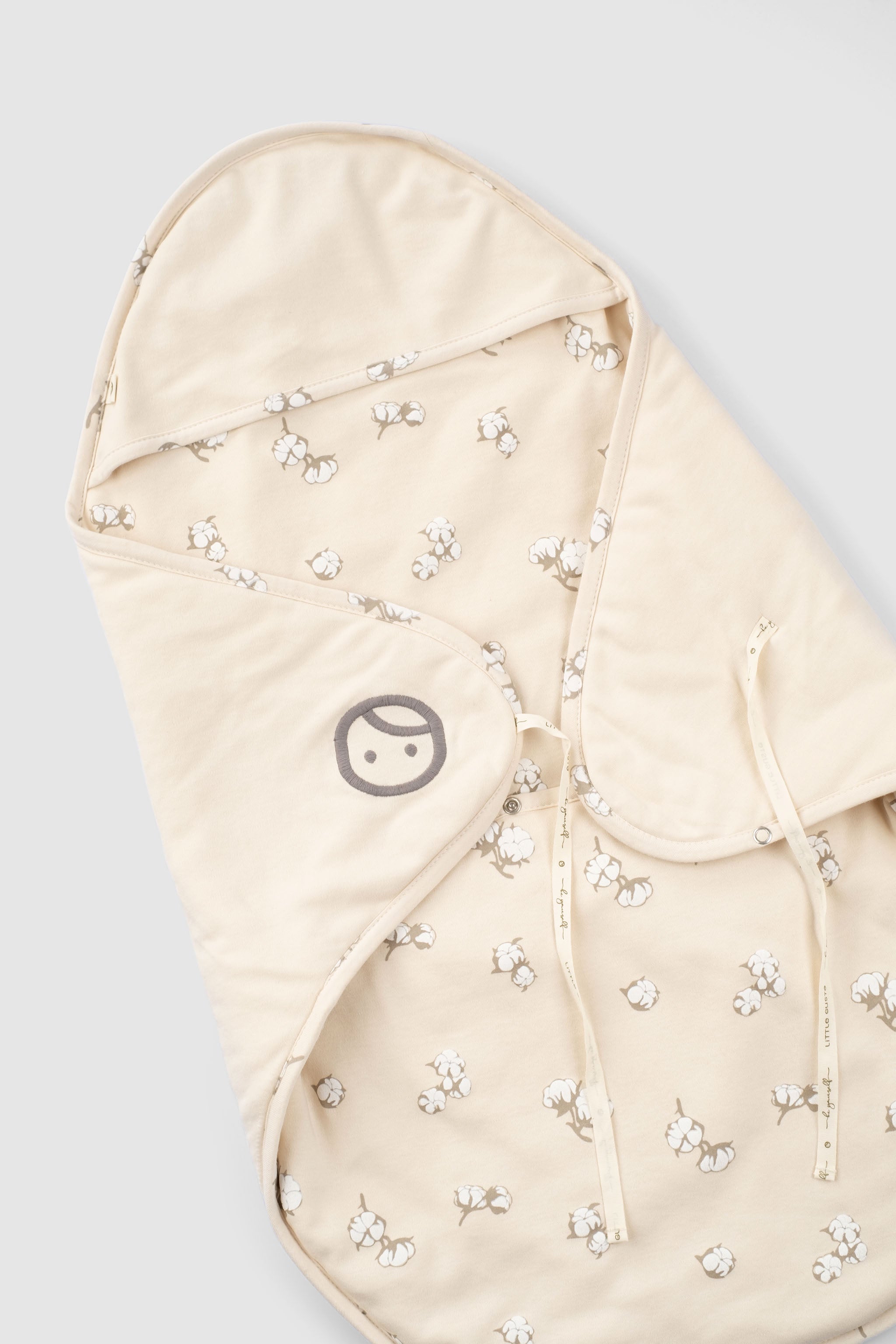 Organic Baby Swaddle Blanket – Breathable Cotton Sleep Wrap (Cotton Pattern)
