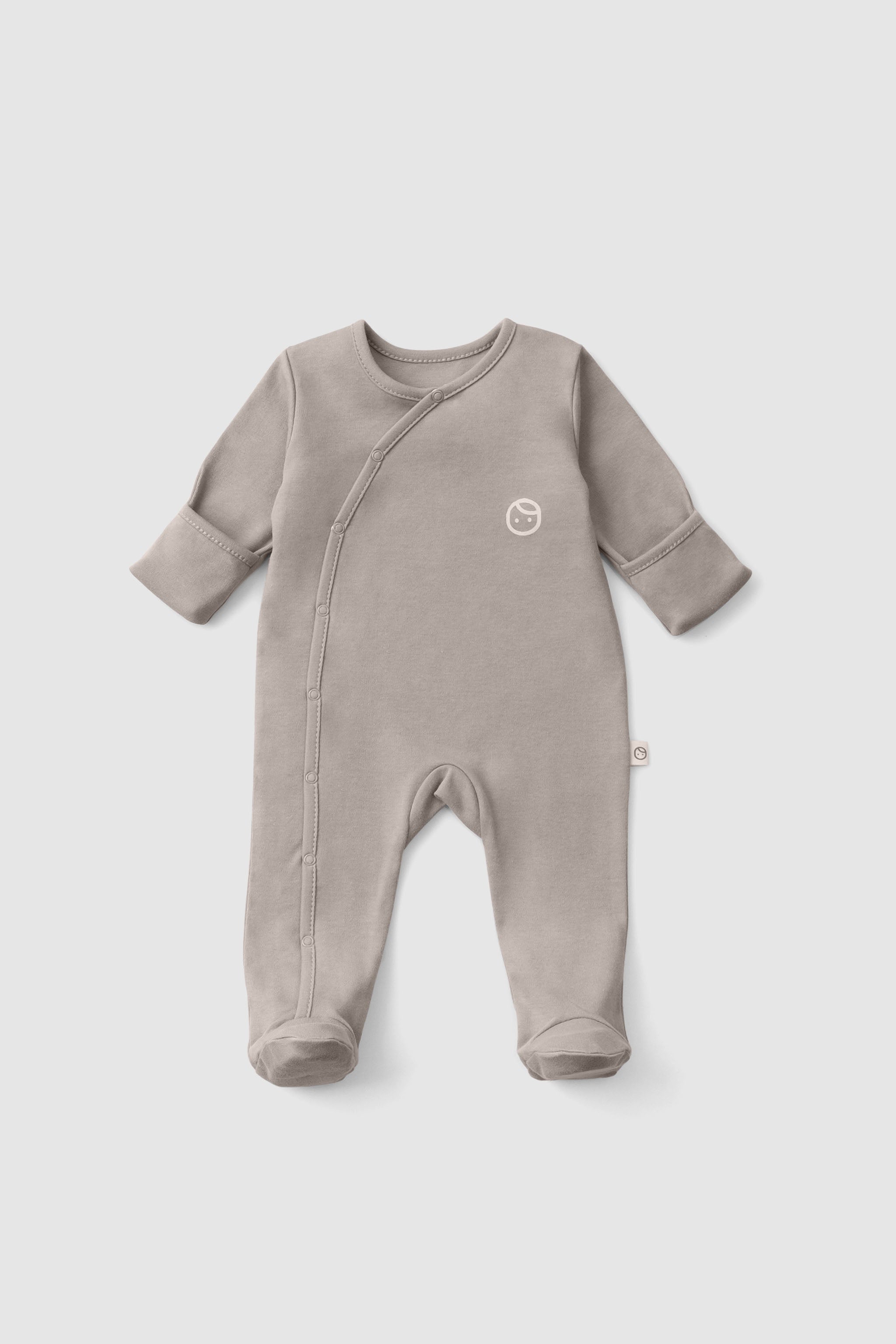 Organic Cotton Baby Sleepsuit – 3-Pack Footed Onesie with Mitten Cuffs