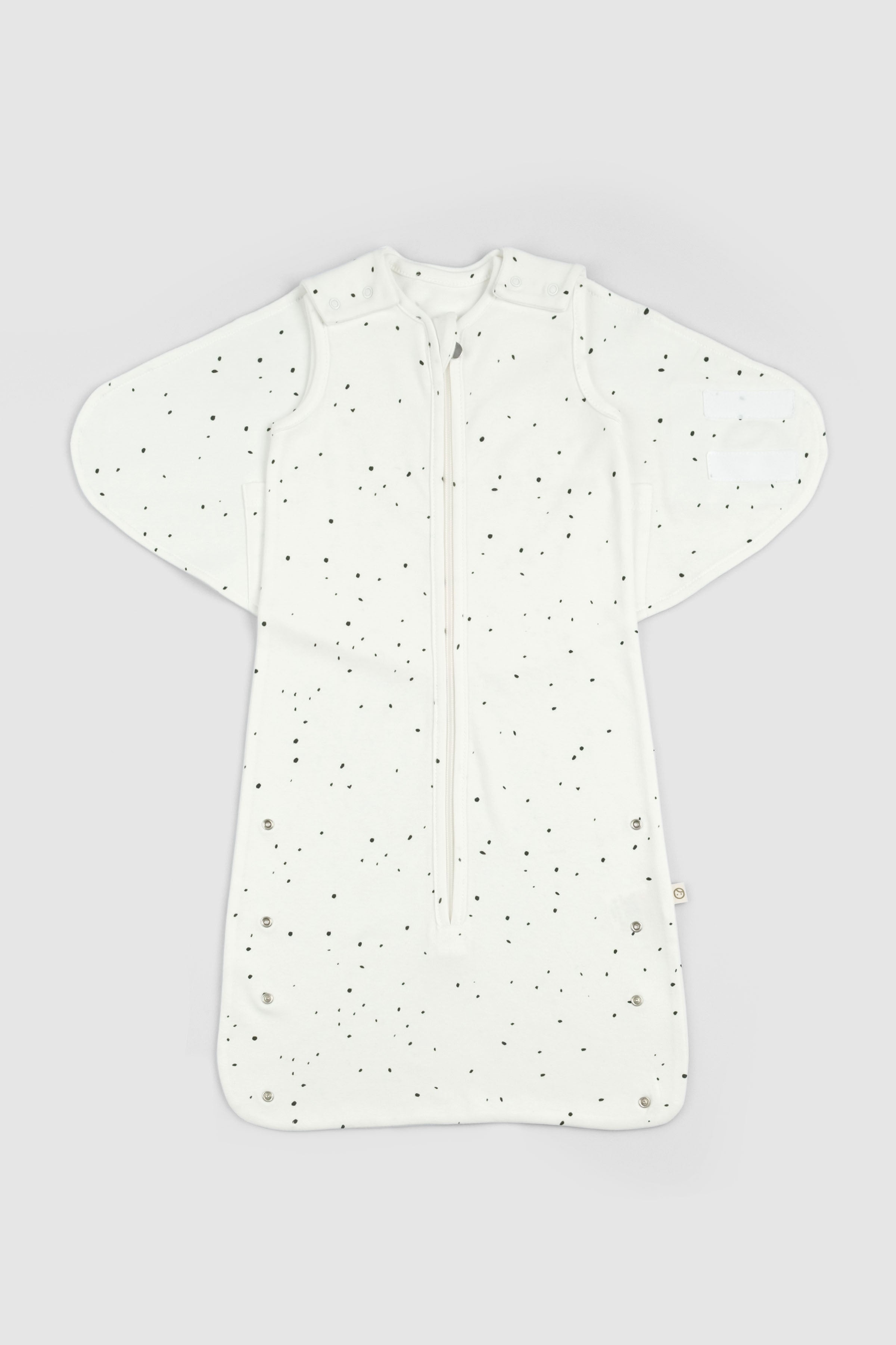 Organic Baby Sleeping Bag – Adjustable 0.5 TOG (Dots Pattern)