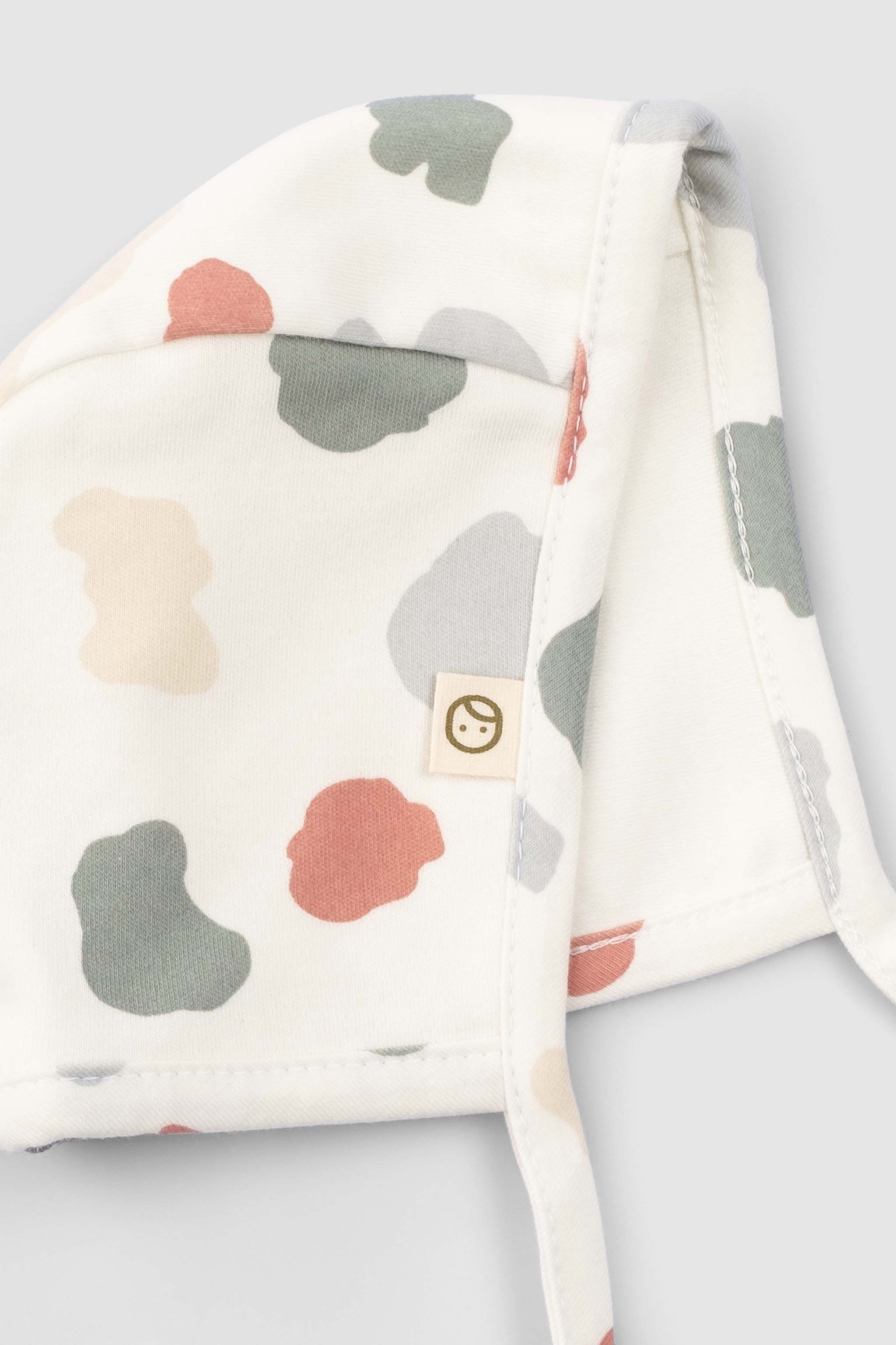 Organic Cotton Baby Bonnet - Infant Beanie with Animal Pattern - 2 Pack