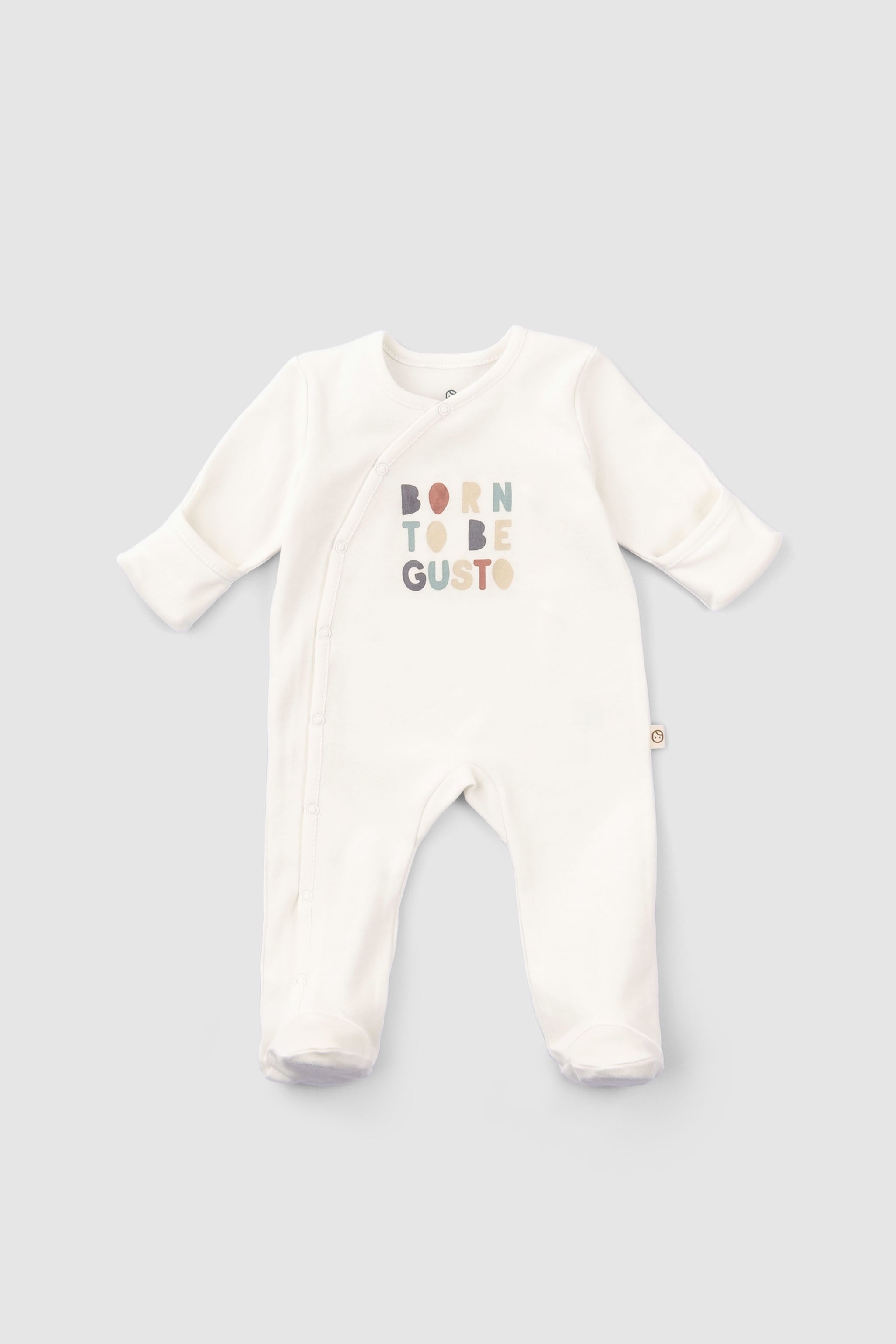Organic Baby Sleepsuit - Long Sleeve Footed 2-Pack (Animal Pattern)