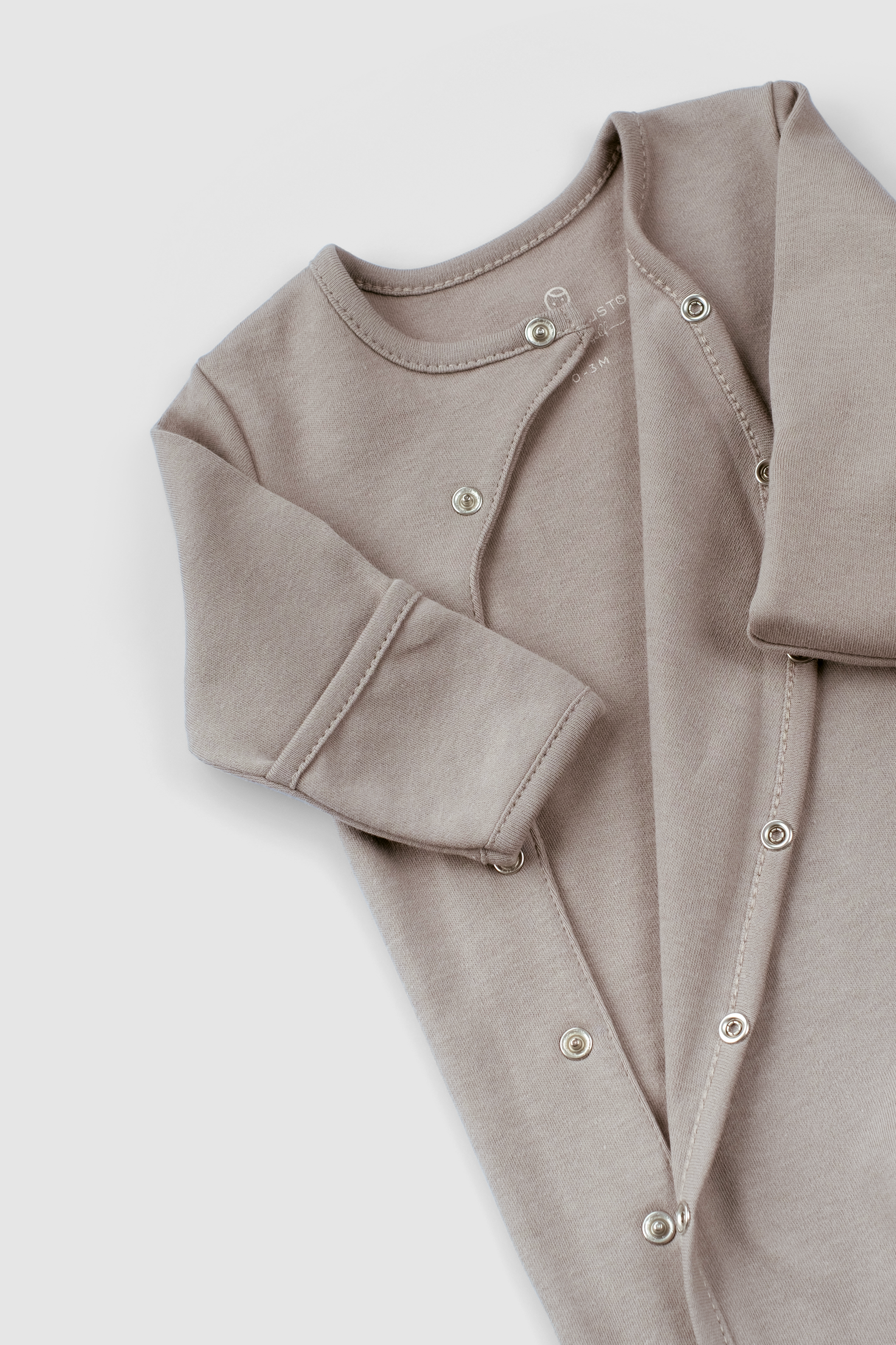 Organic Cotton Baby Sleepsuit – 3-Pack Footed Onesie with Mitten Cuffs