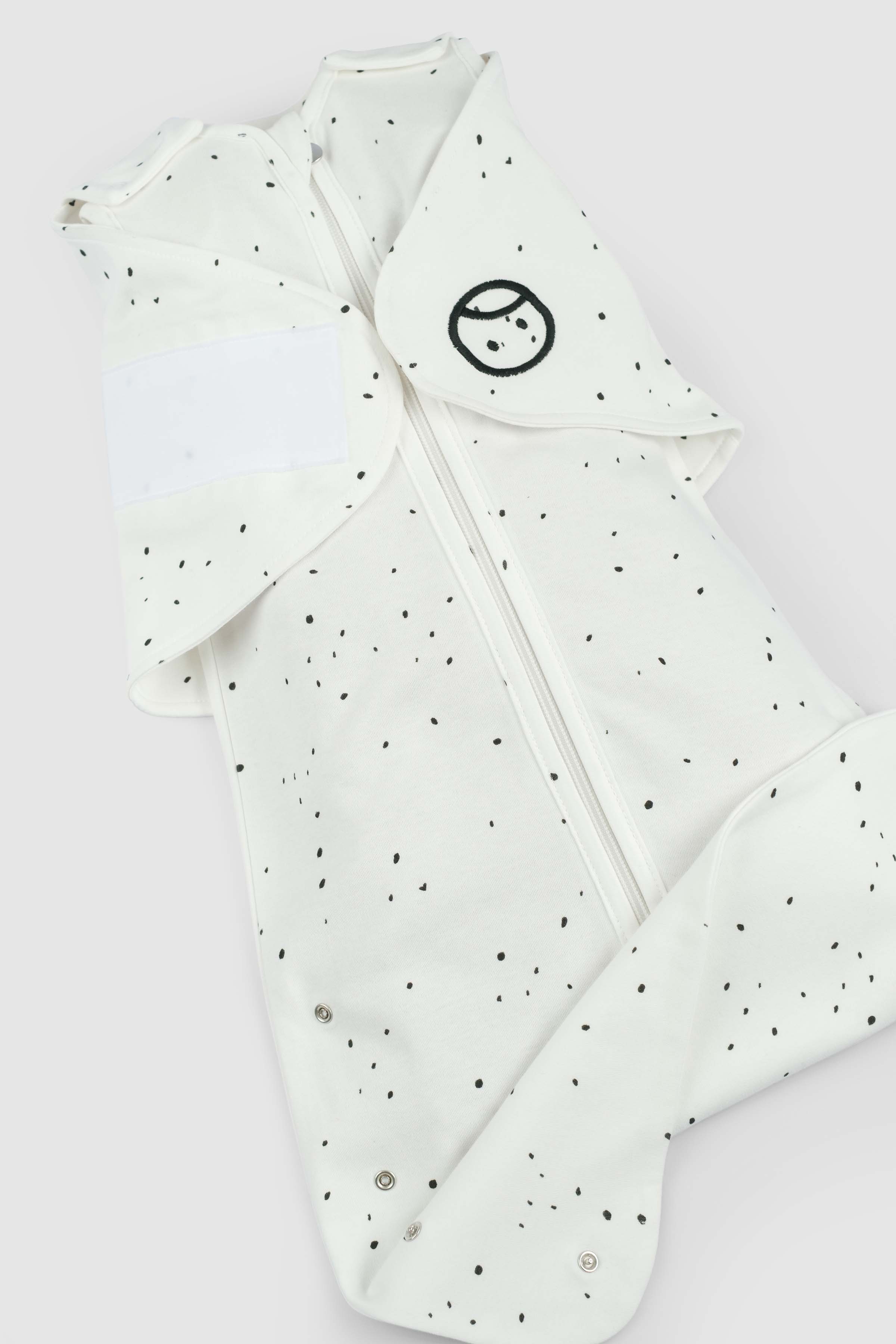Organic Baby Sleeping Bag – Adjustable 0.5 TOG (Dots Pattern)