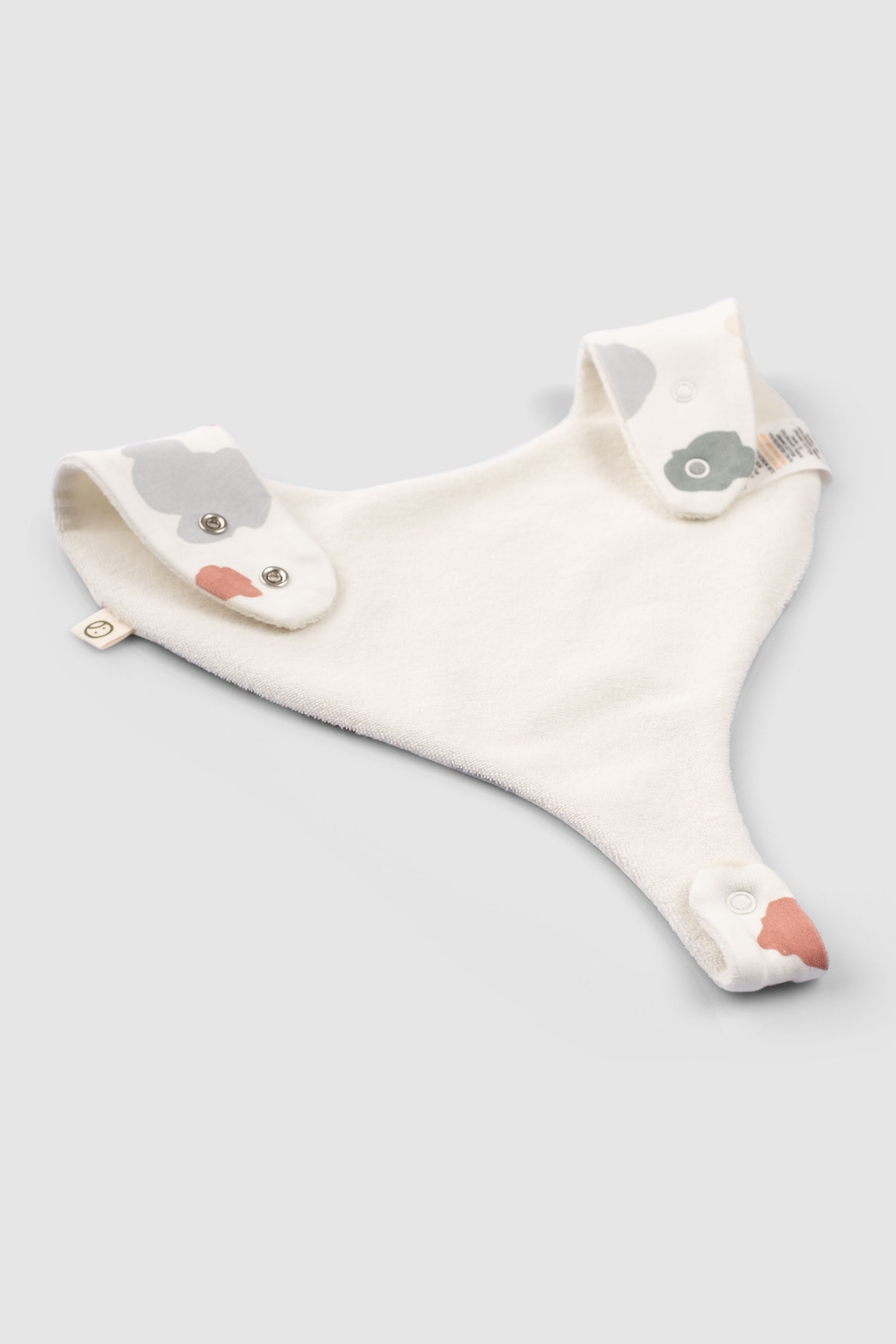 Organic Baby Bandana Bibs with Pacifier Clip - 2-Pack Teething & Drooling Set