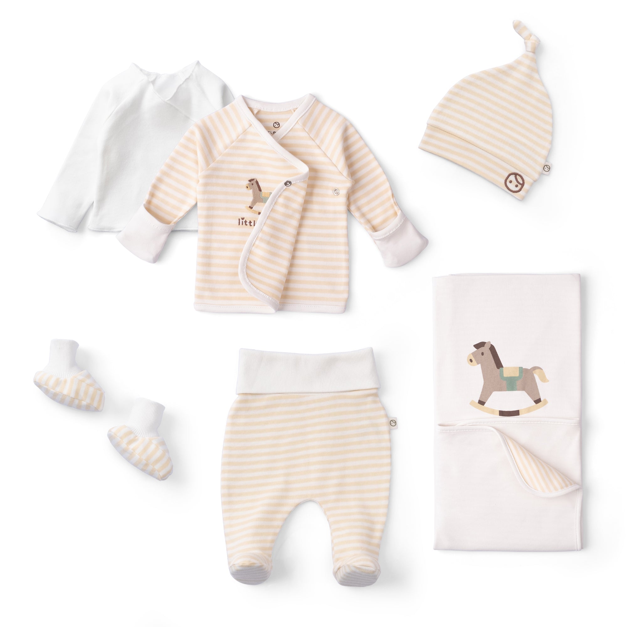 Organic Newborn Coming Home Set with Blanket – 6-Piece