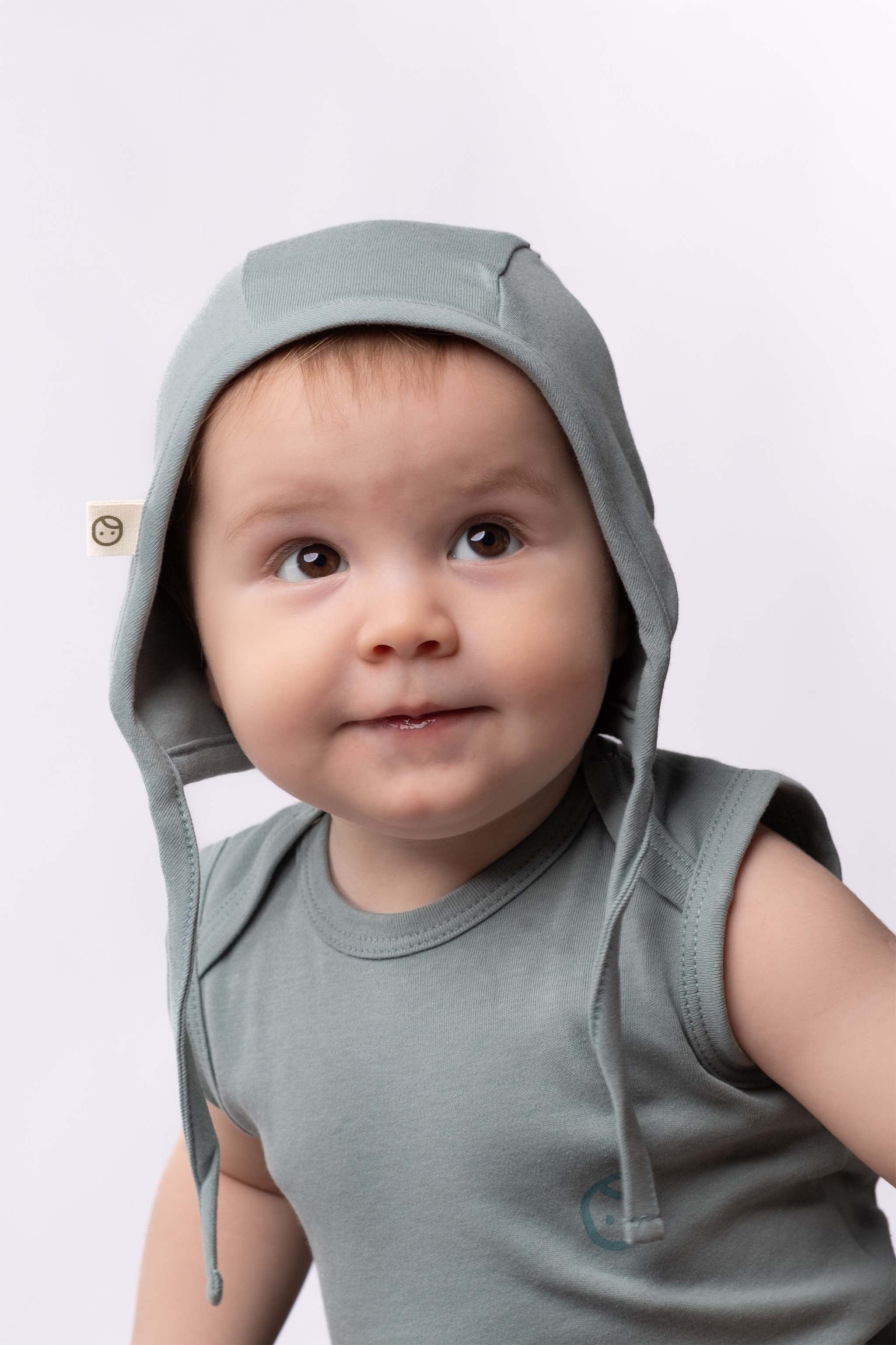 Organic Cotton Baby Bonnet - Infant Beanie with Animal Pattern - 2 Pack