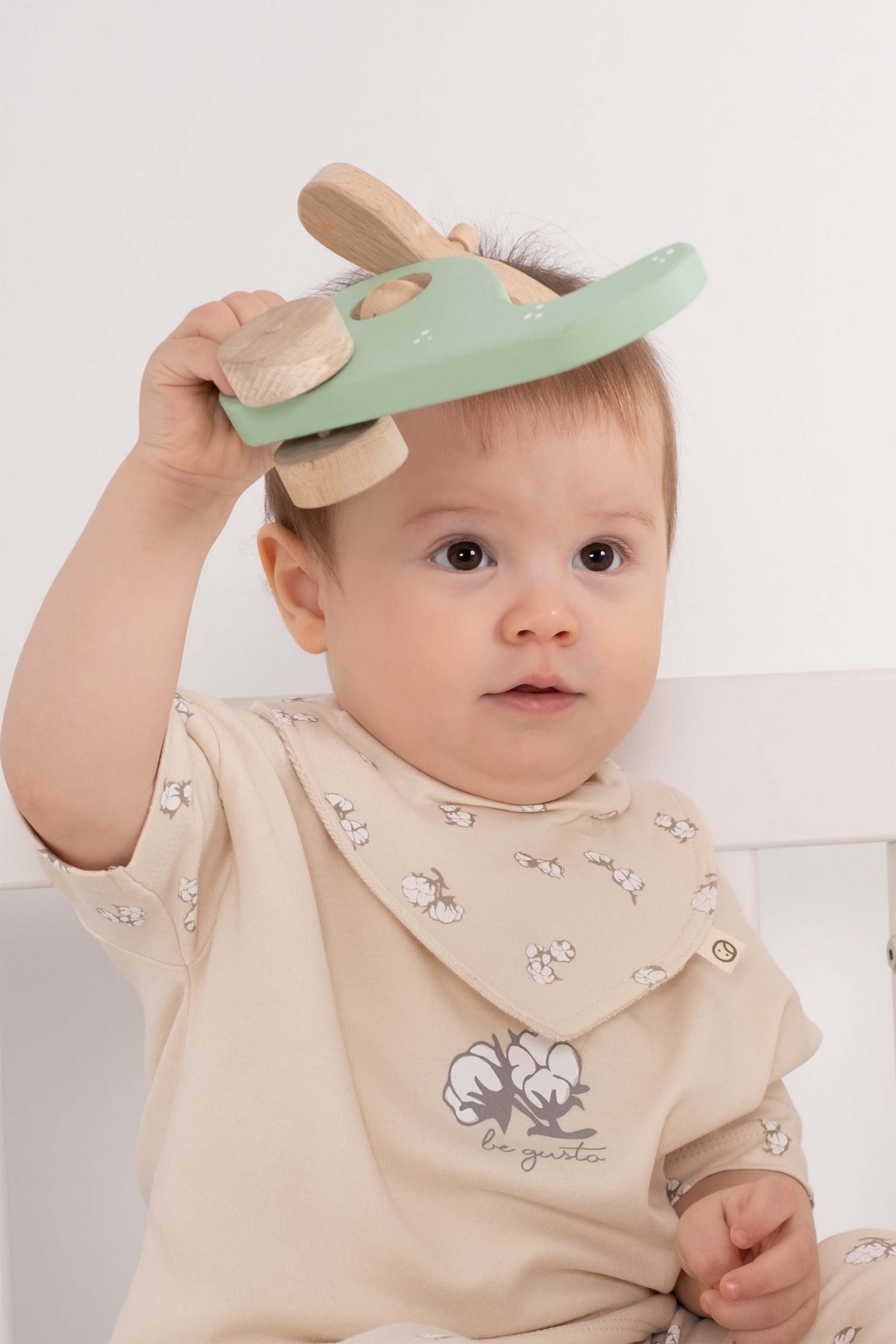 Organic Baby Bandana Bibs – Waterproof Adjustable 3-Pack (Cotton Pattern)