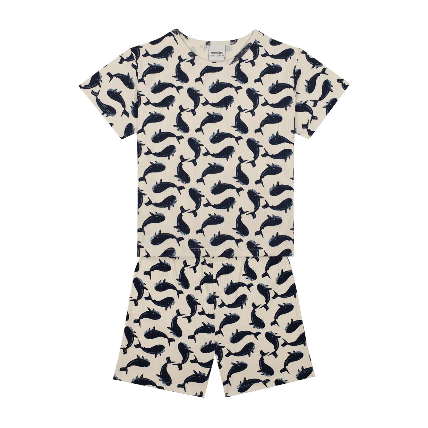 Whale Shorts Pajamas