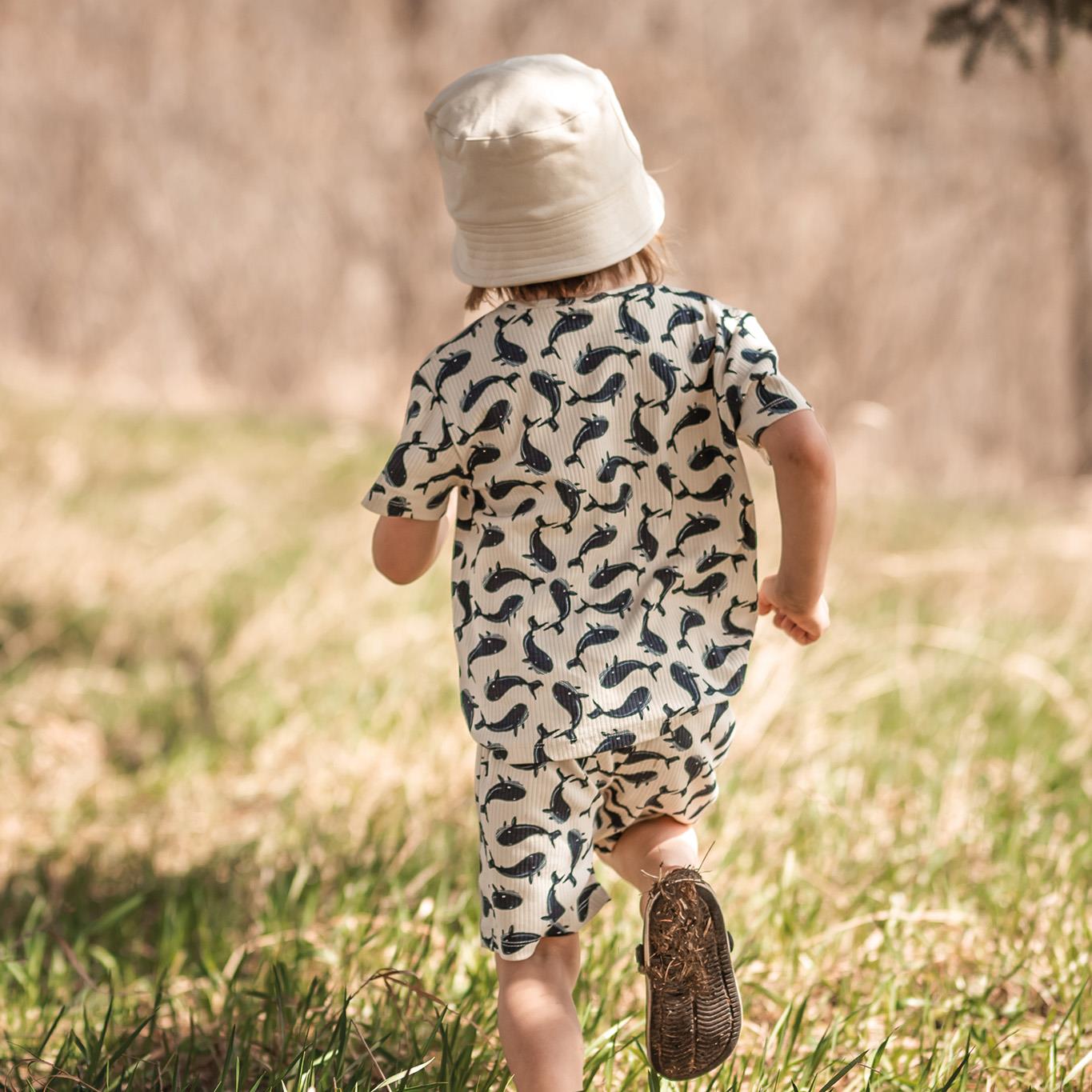 Whale Shorts Pajamas