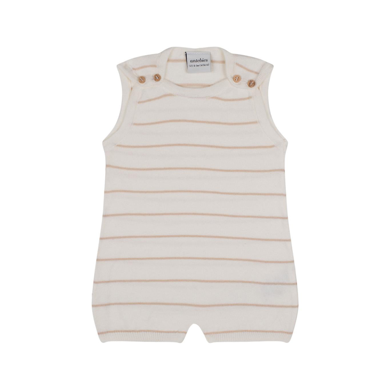 Beige Striped Knitwear Barbatöz