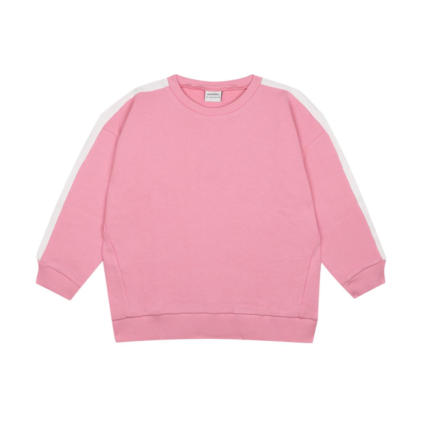 White Contrast Pink Futter Tracksuit