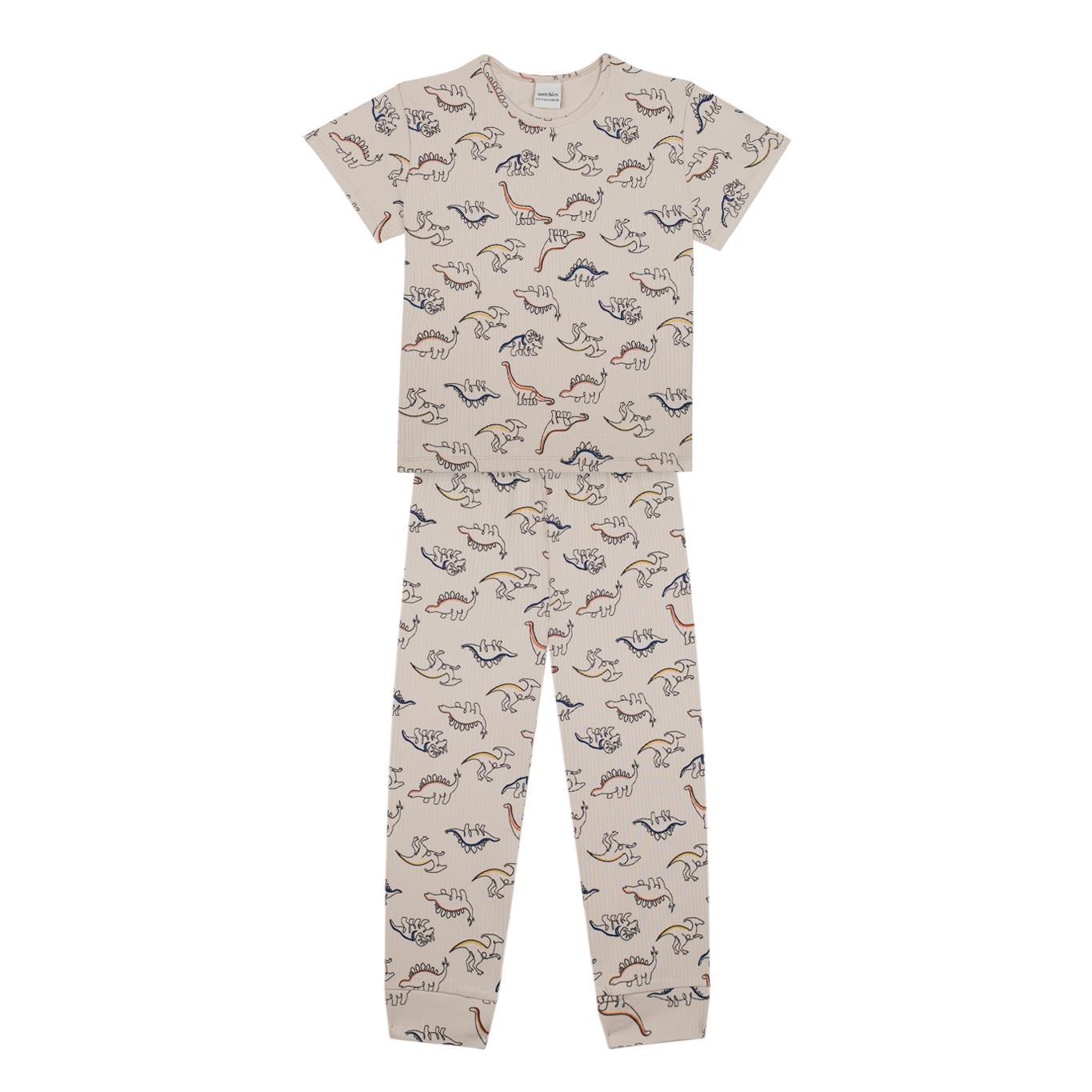 Dino Short Sleeve Pajamas