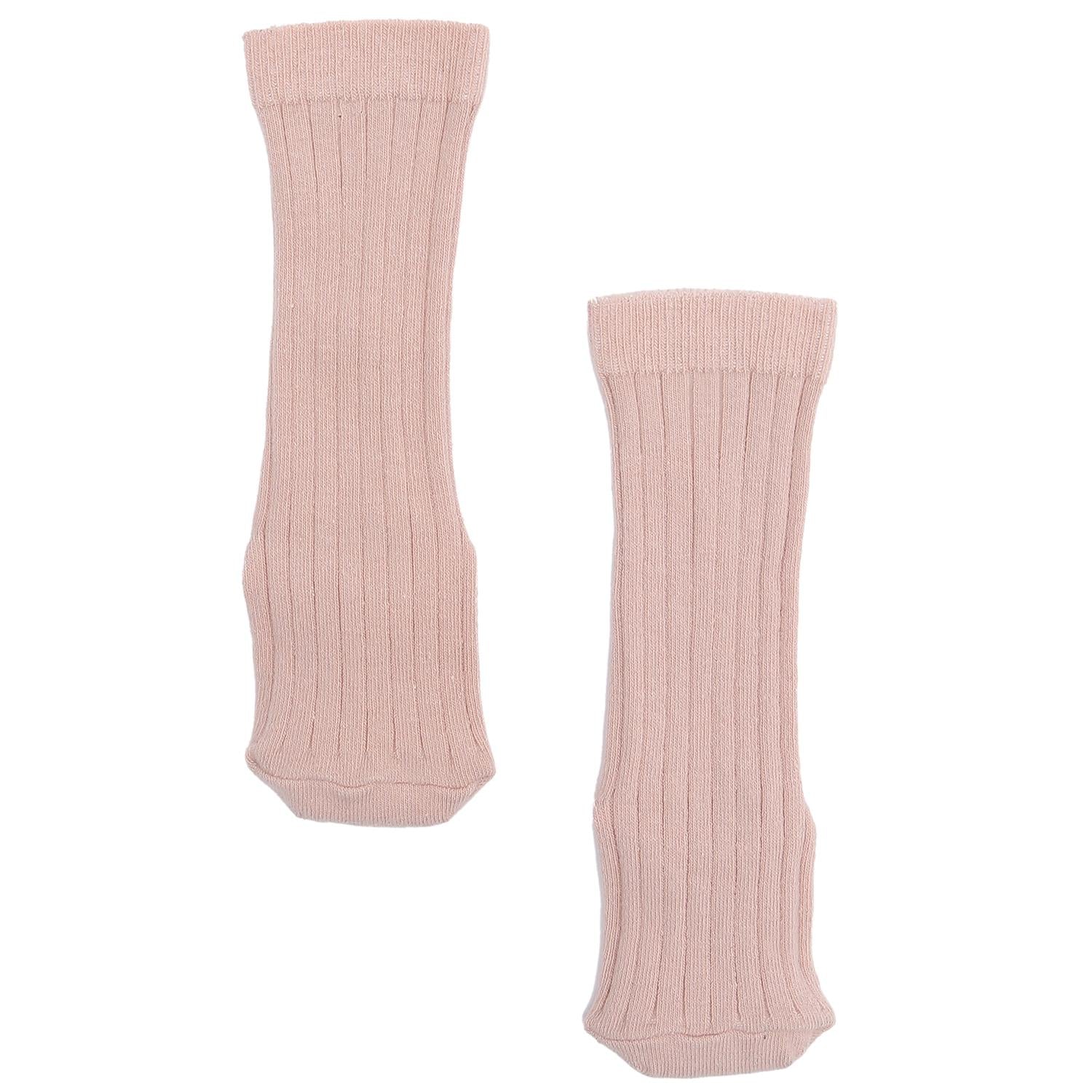 Knee Length Organic Cotton Baby and Kids Socks Pink