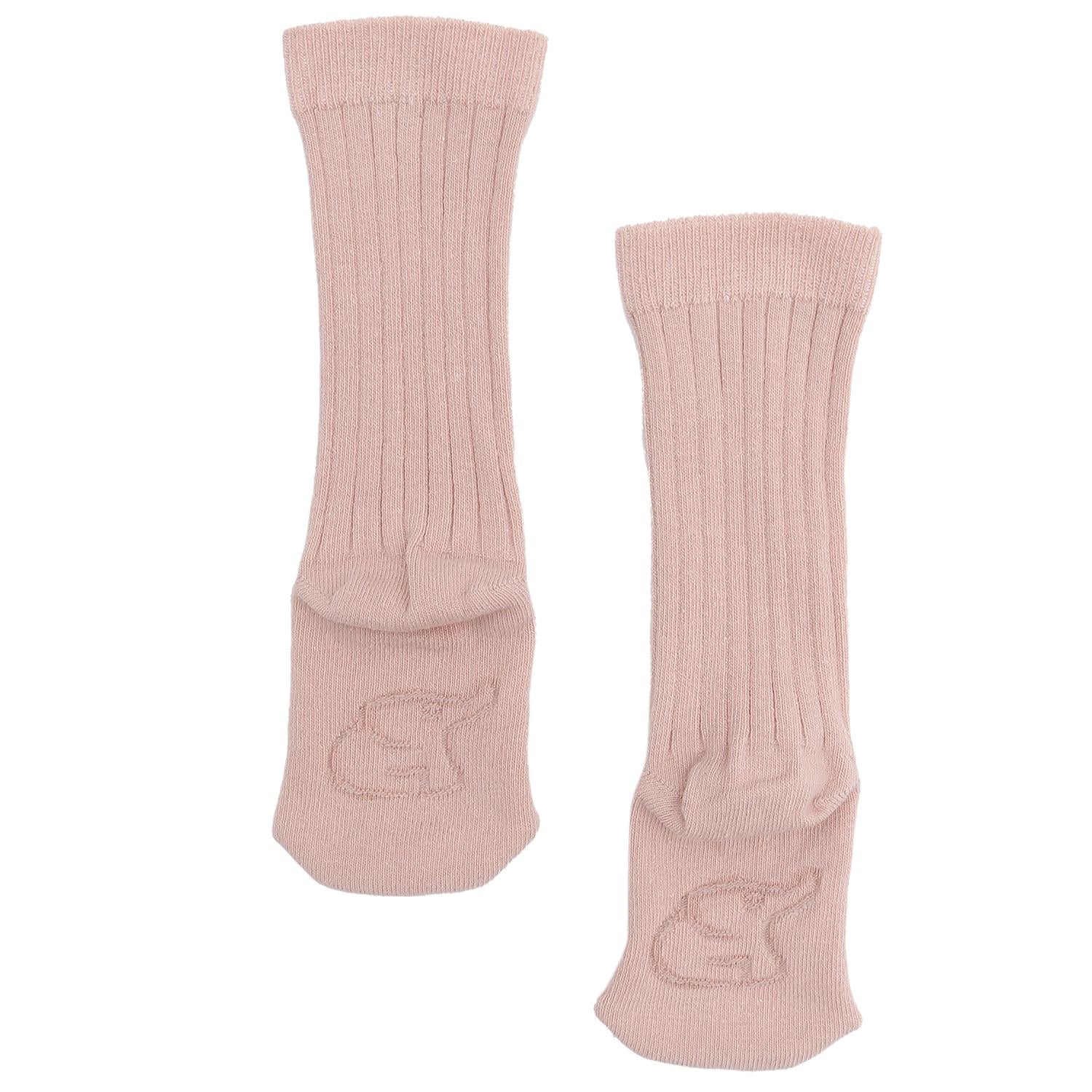 Knee Length Organic Cotton Baby and Kids Socks Pink