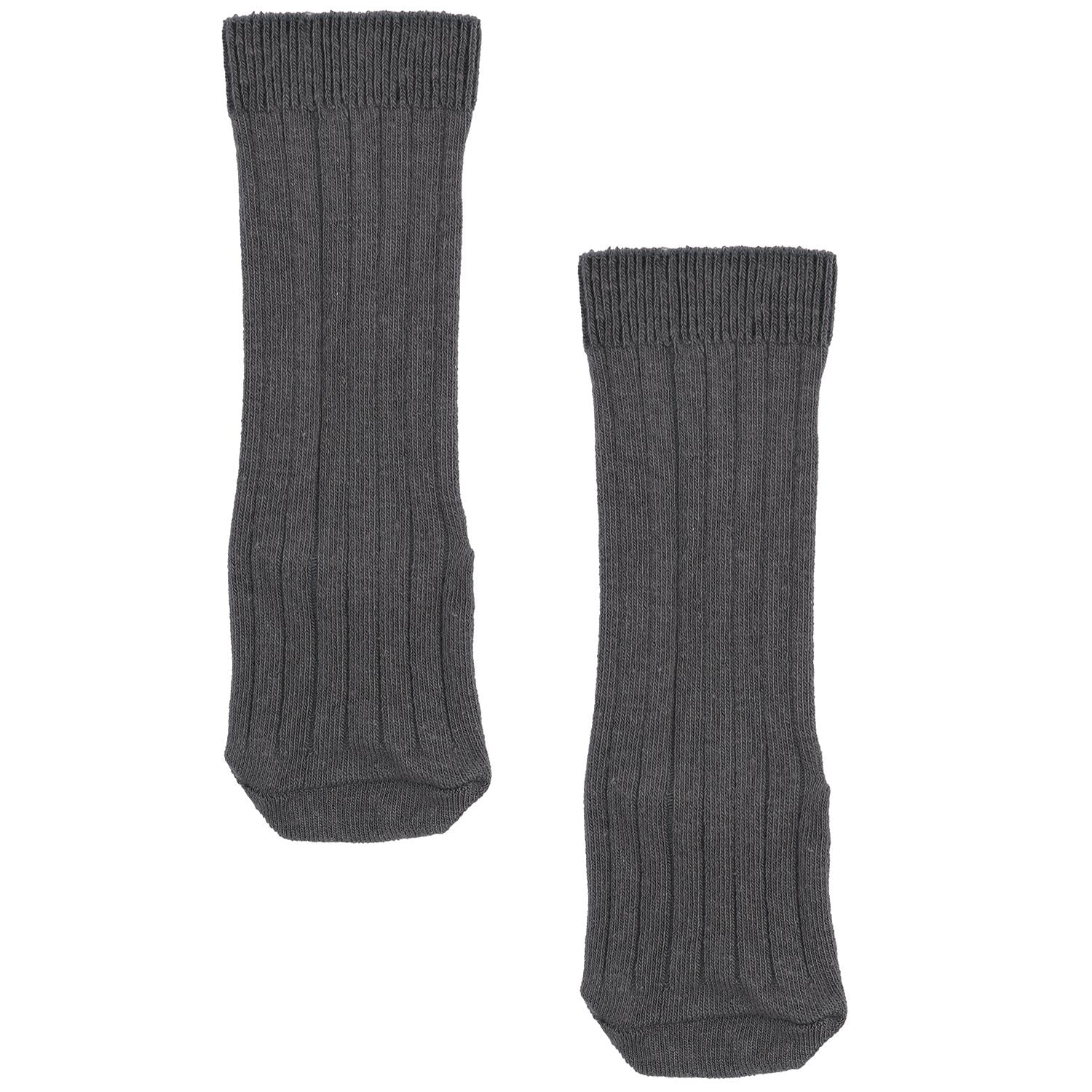 Knee Length Organic Cotton Baby and Child Socks Gray