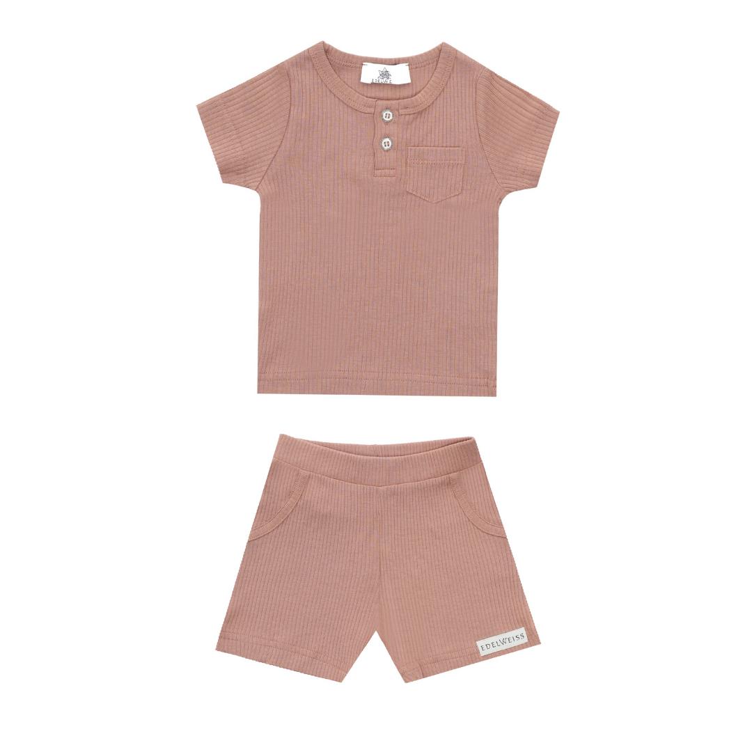 Edel Weiss Modal Fabric Girl Boy Baby Kids T-Shirt Shorts Set