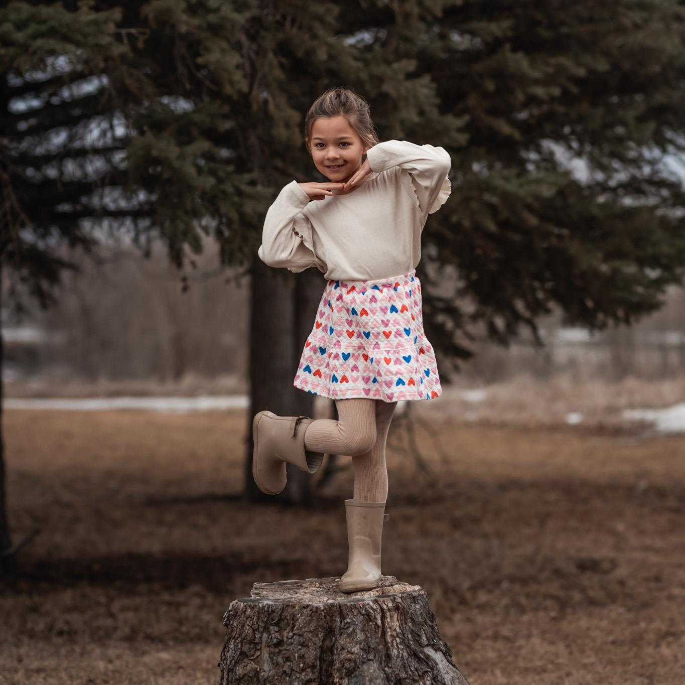 Heart Quilted Skirt