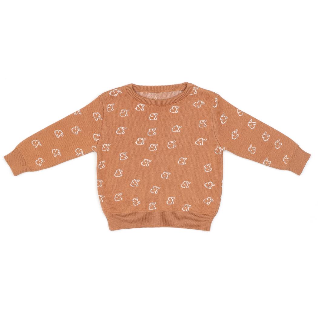 Sweater Skirt Tights Gift Set Brown