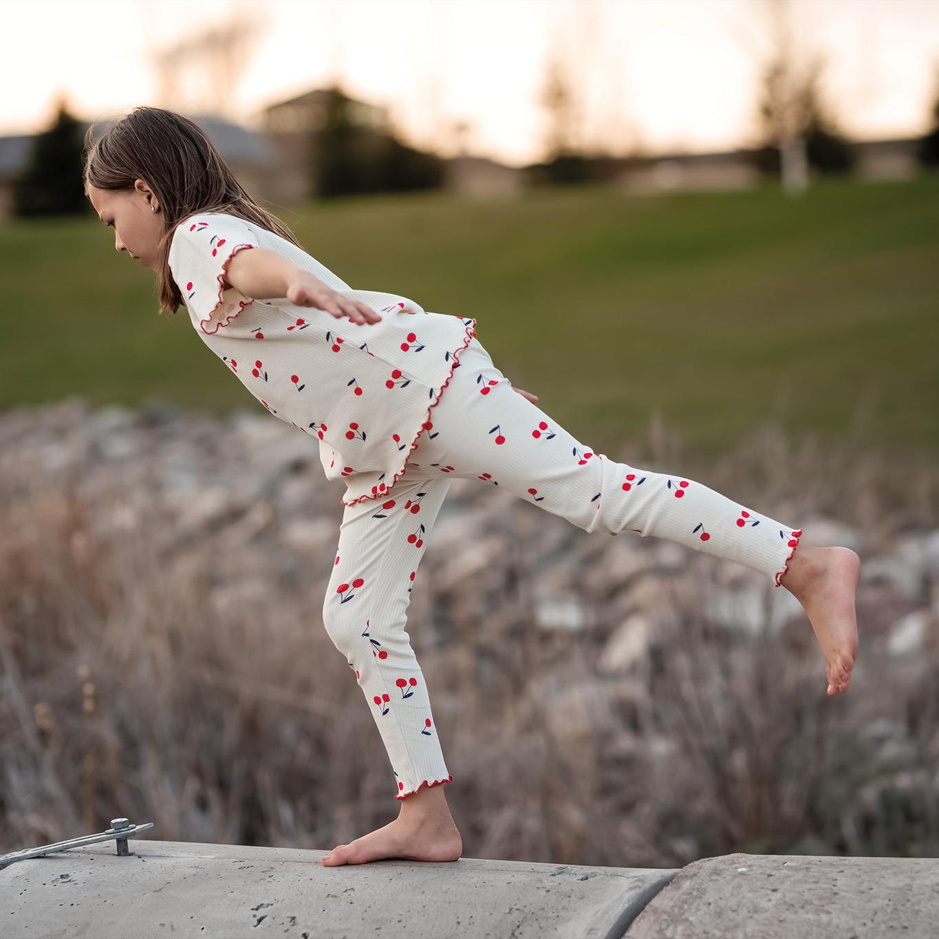 Cherry Short Sleeve Pajamas