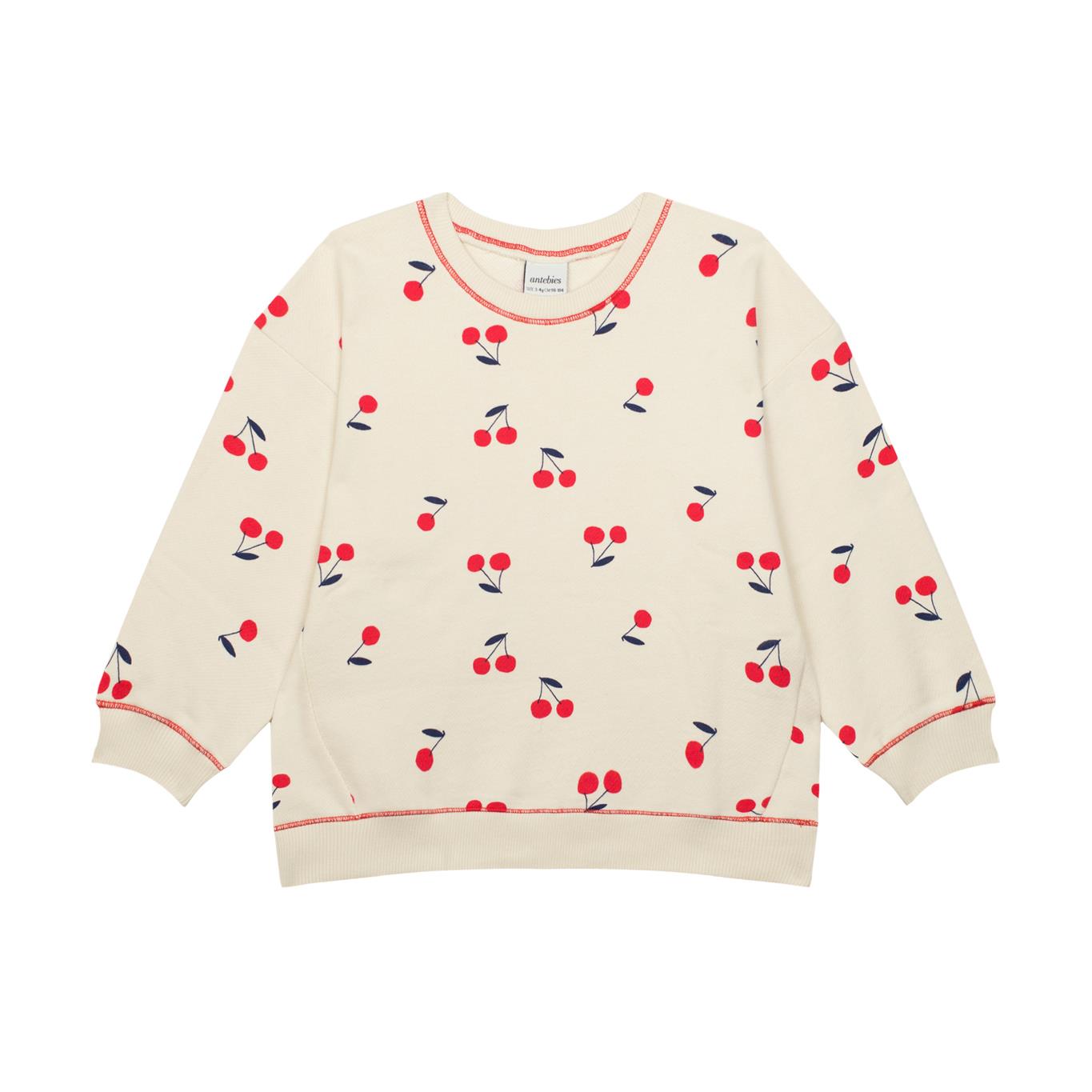 Cherry Sweatshirt Shorts Set