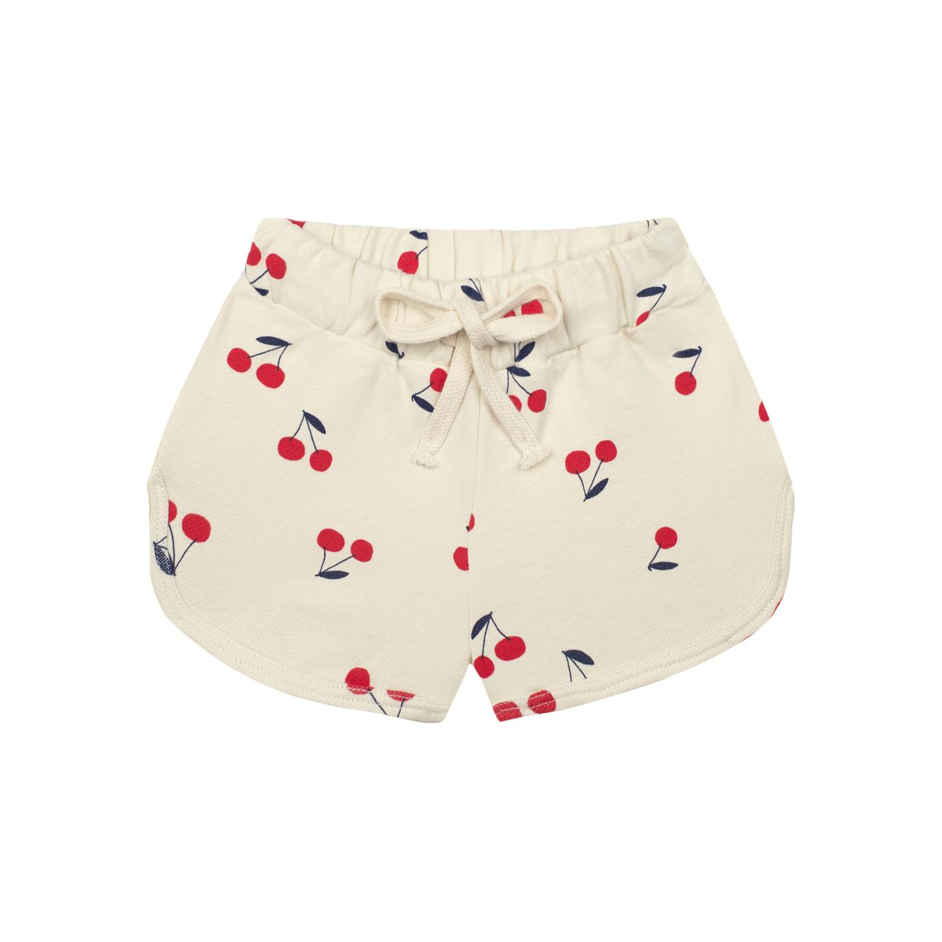 Cherry Sweatshirt Shorts Set