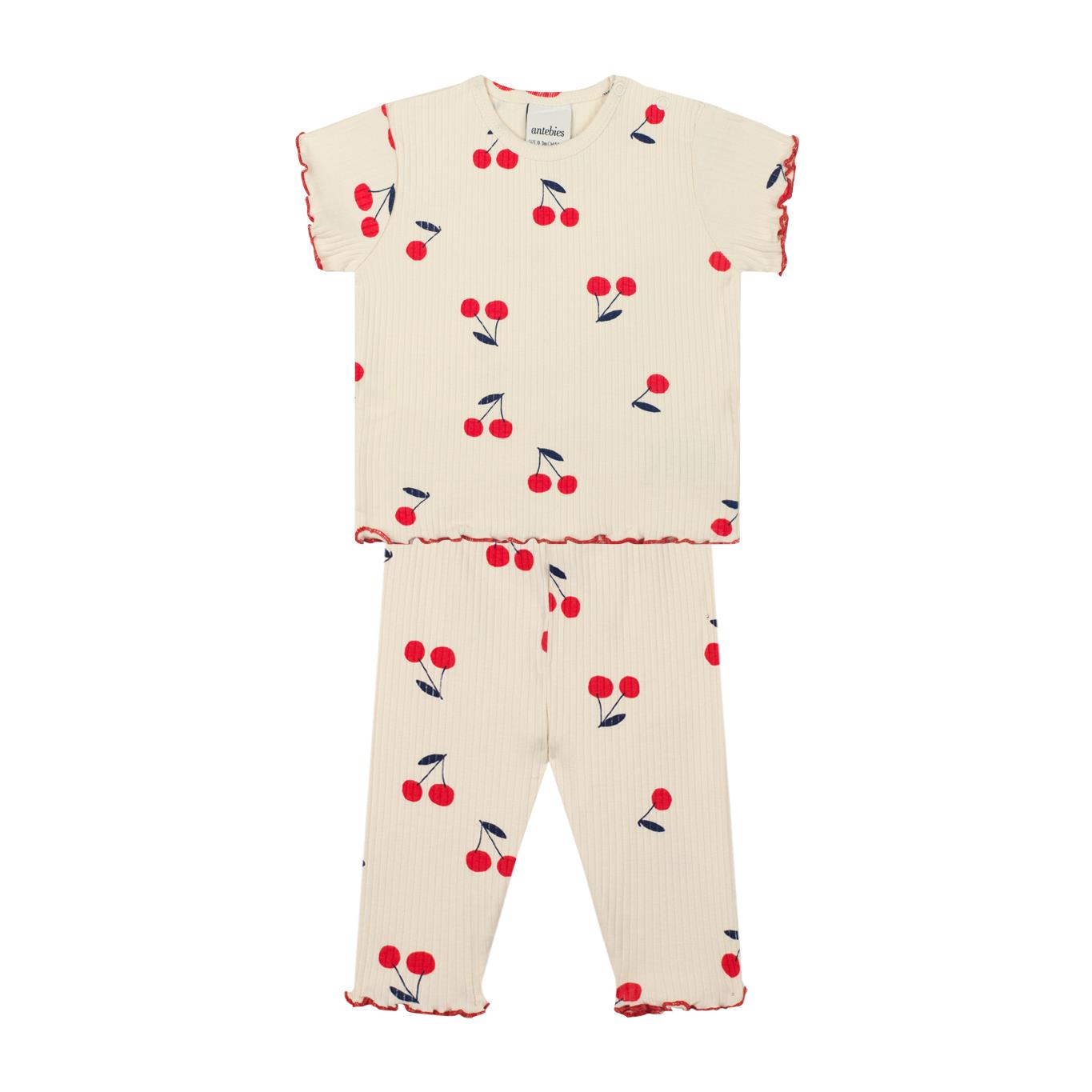 Cherry Tshirt Tights Set