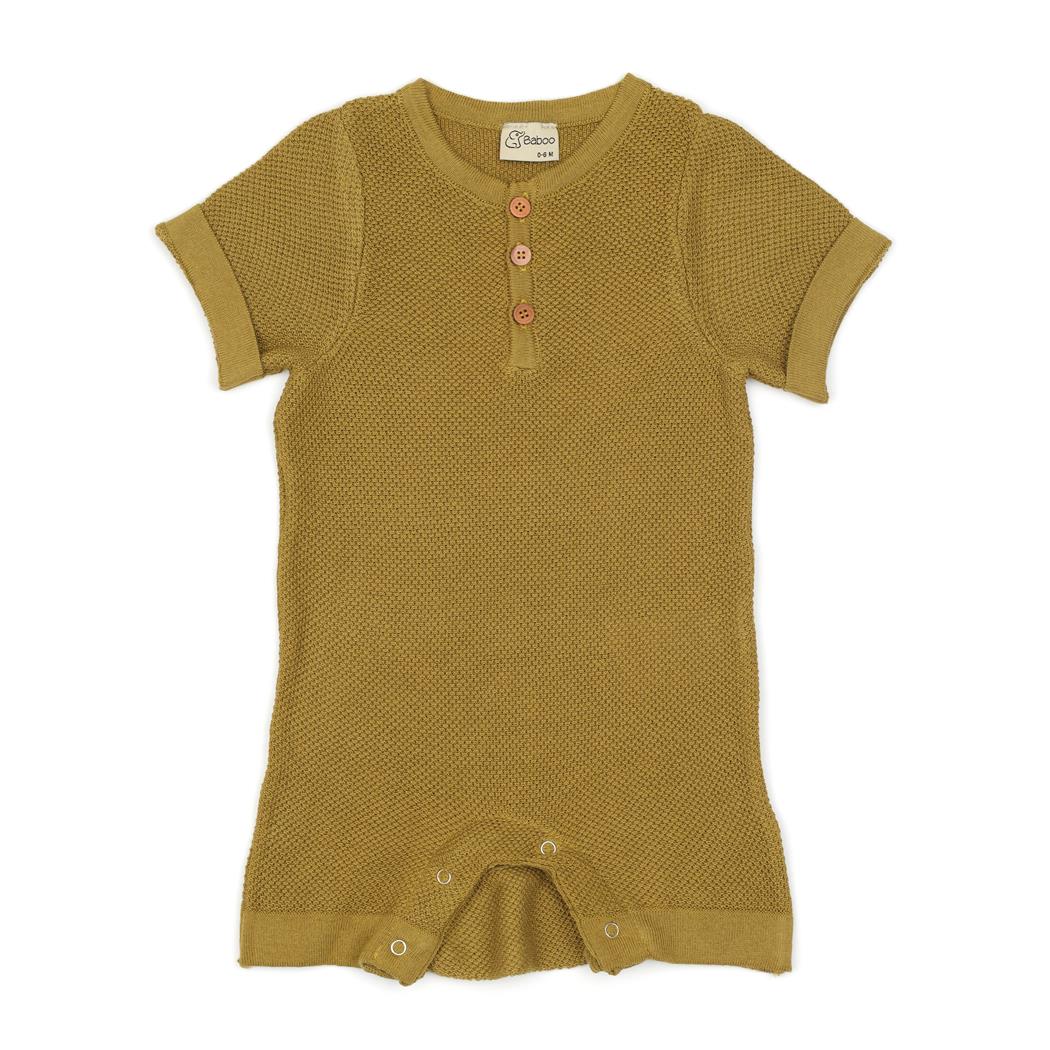 Short Sleeve Summer Spring Baby Overalls Green