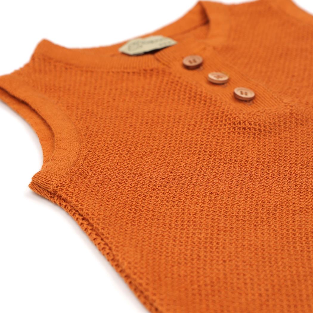 Sleeveless Summer Spring Baby Jumpsuit Cinnamon