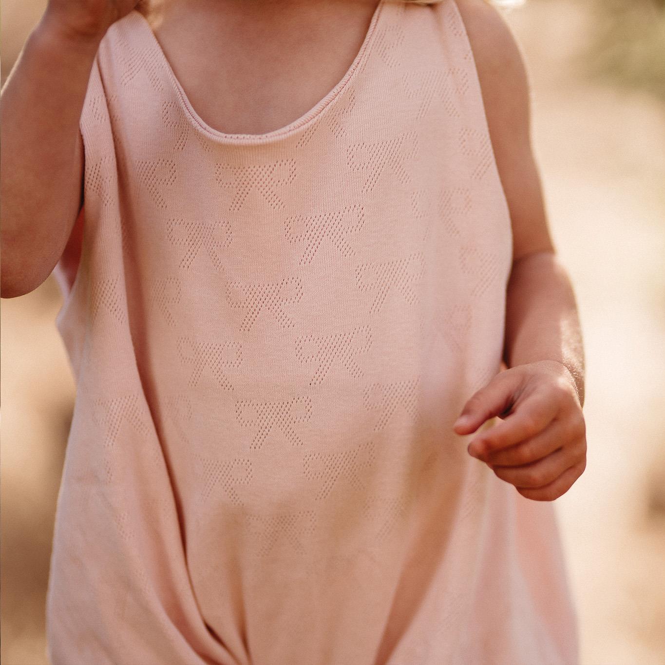 Ribbon Jacquard Balloon Jumpsuit