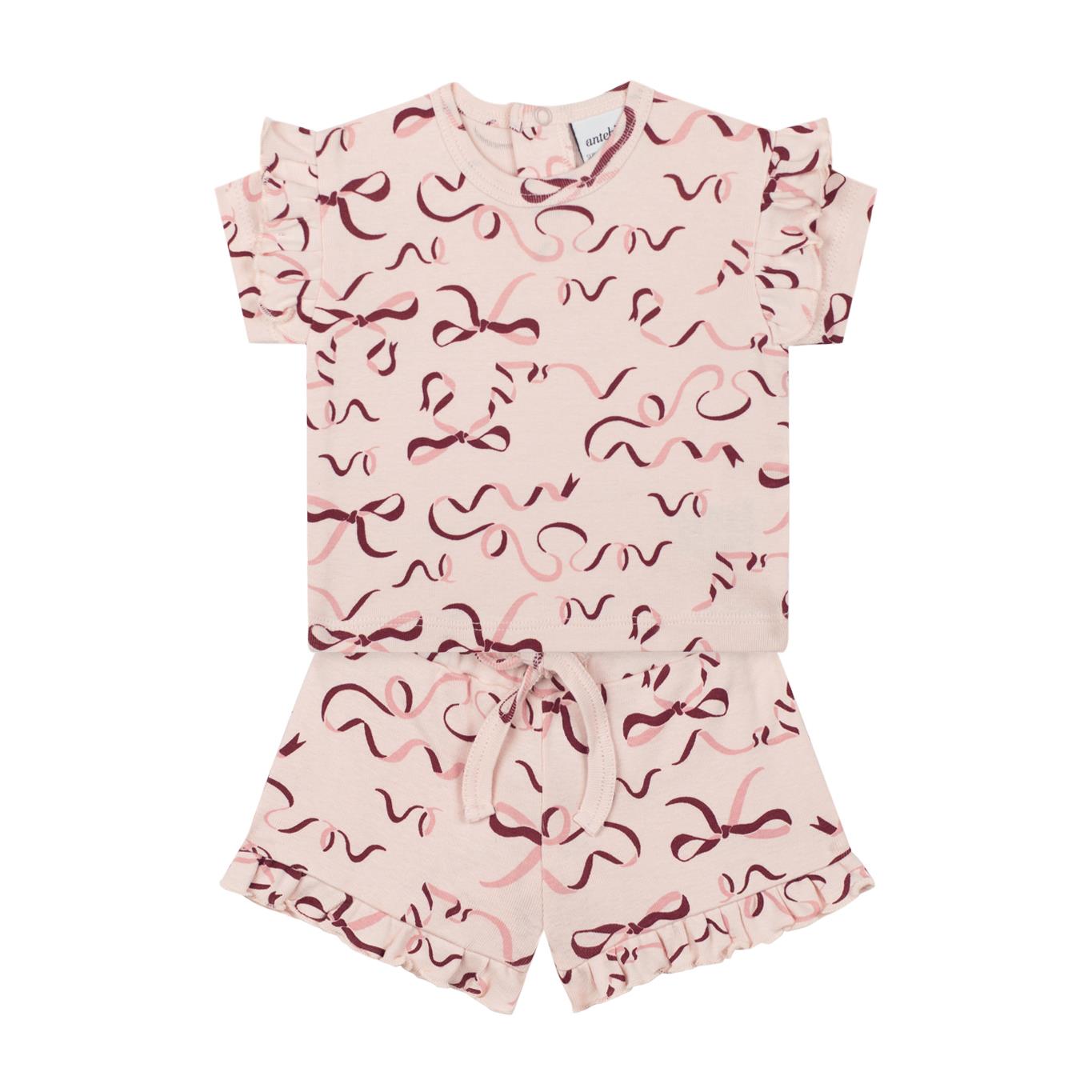 Ribbon Shorts Set