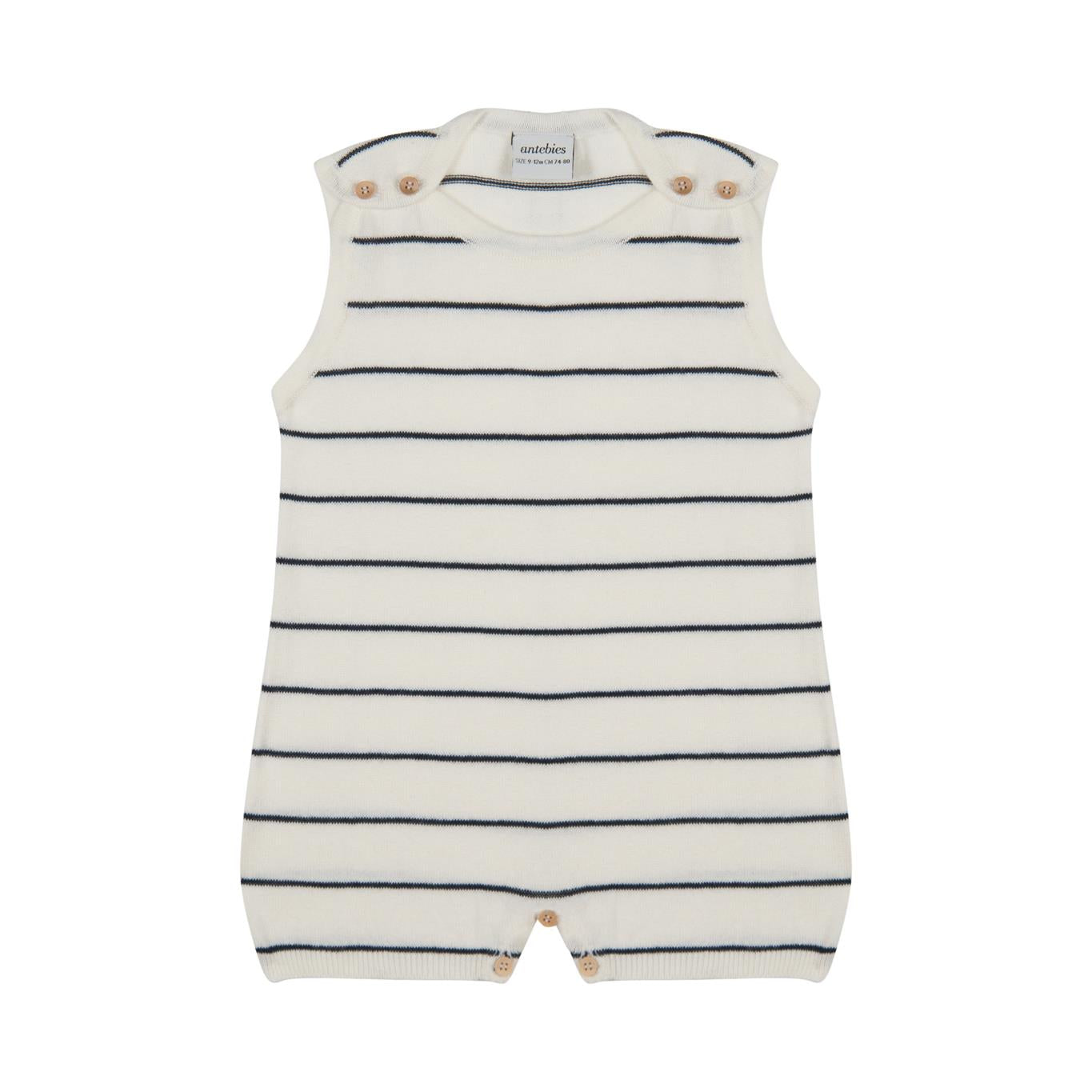 Navy Blue Striped Knitwear Barbatöz