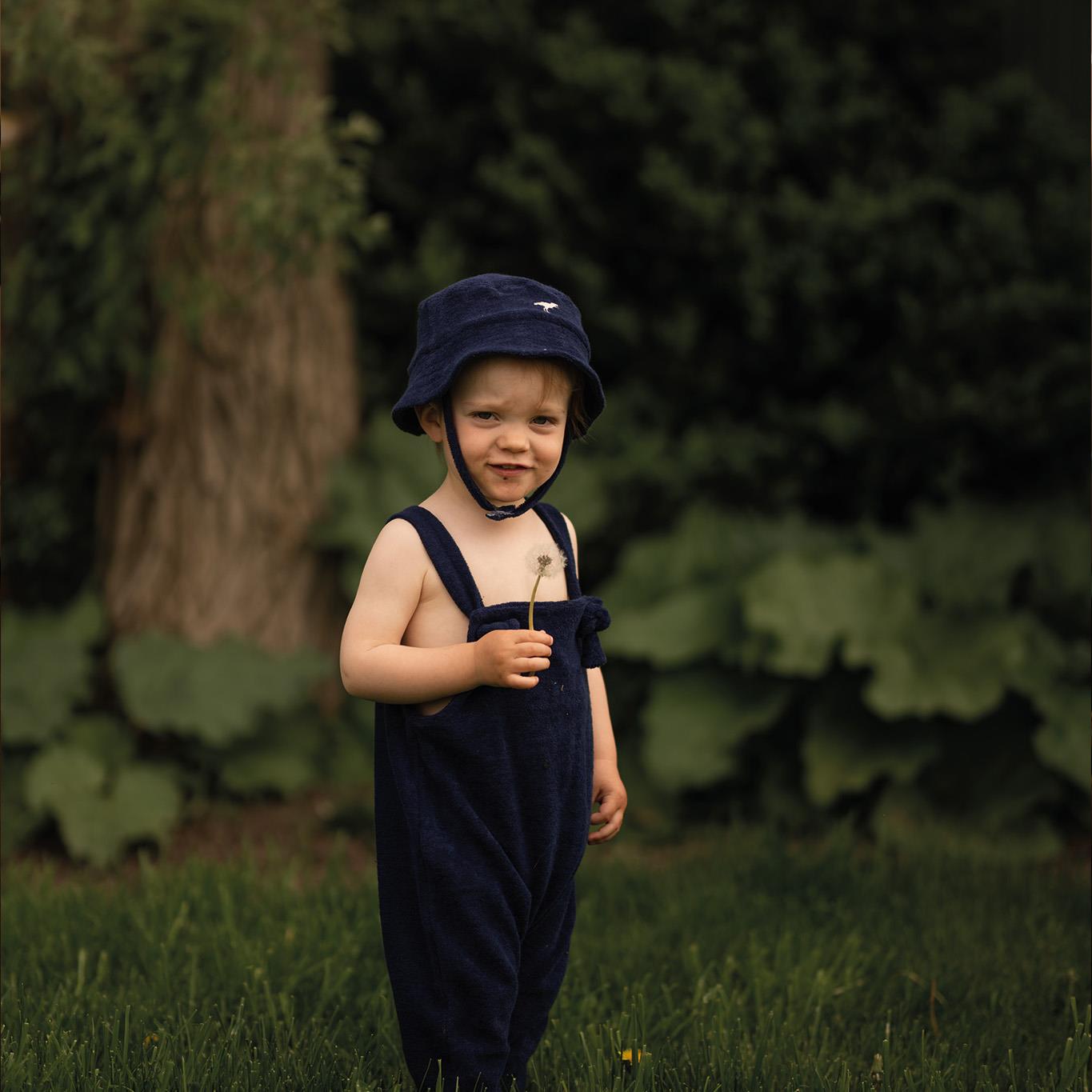 Navy Blue Towel Salopet