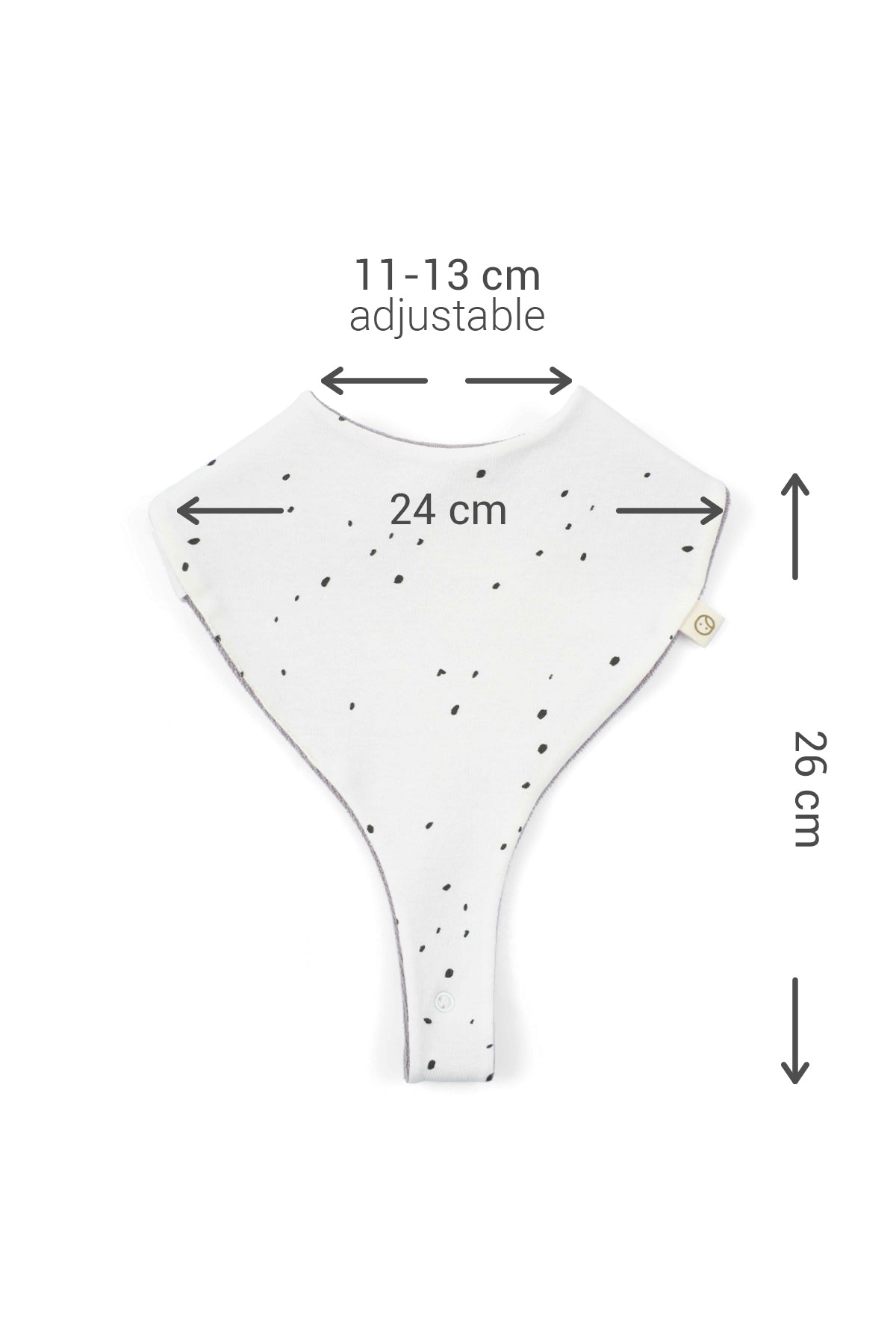 Organic Baby Bandana Bibs with Pacifier Clip – 2 Pack (Dots Pattern)
