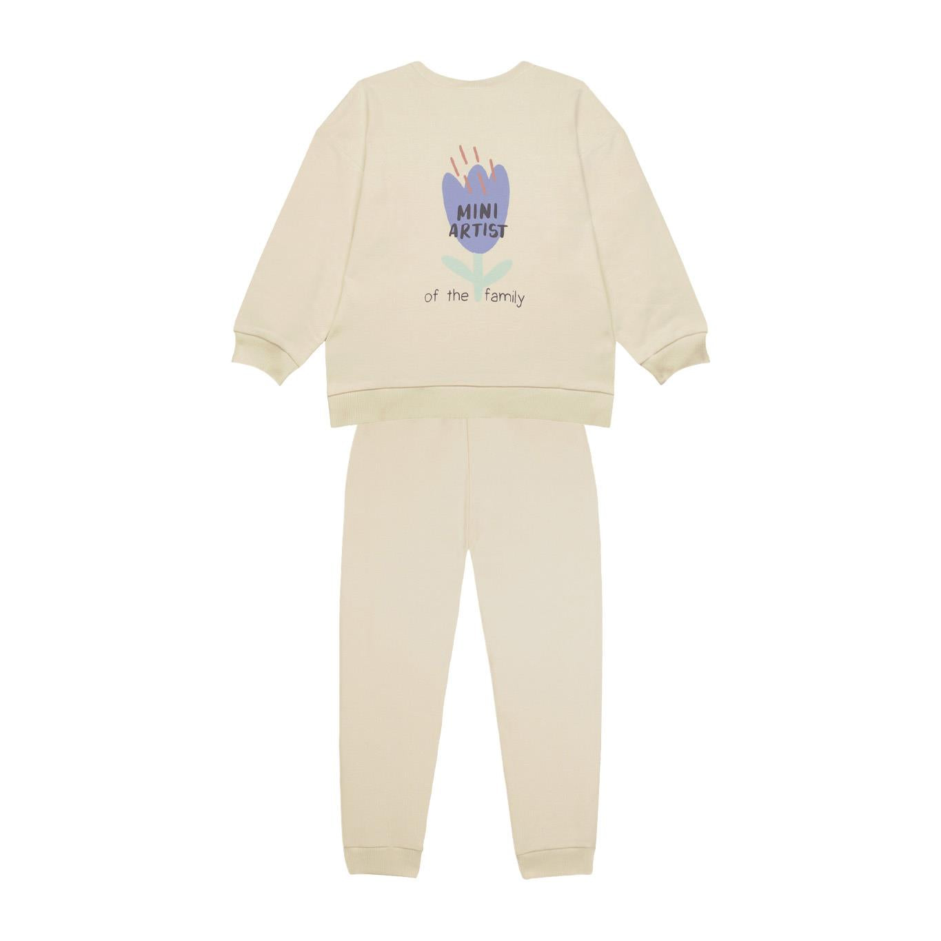 "Mini Artist" Sweatshirt Tracksuit Set