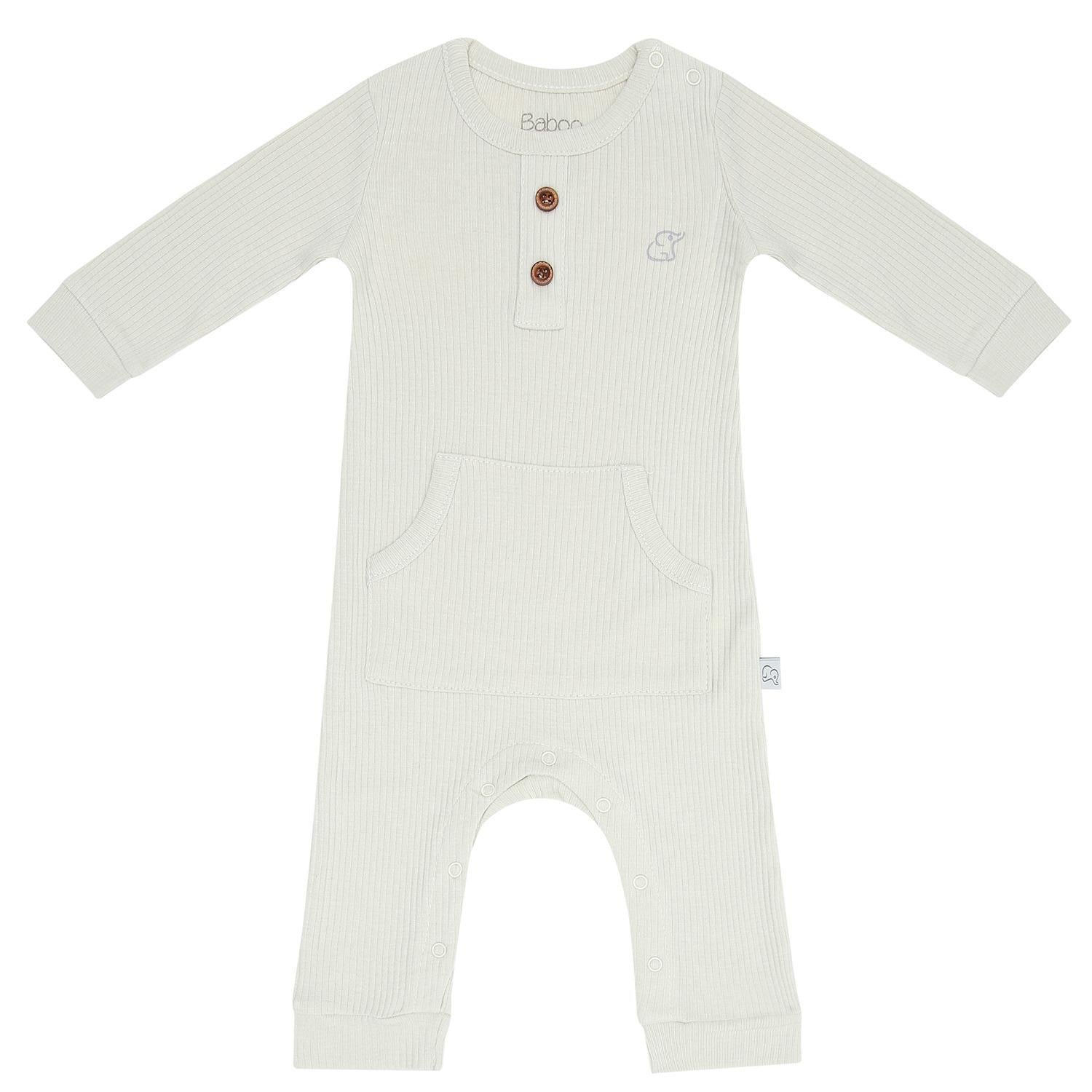 Modal Fabric Baby and Child Overalls Cream