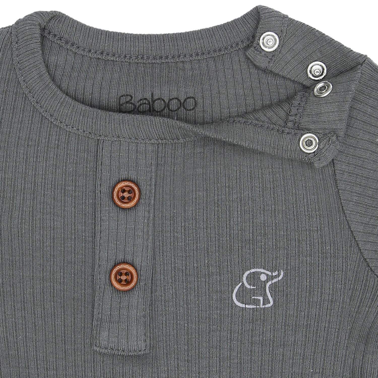 Modal Fabric Baby and Child Overalls Gray
