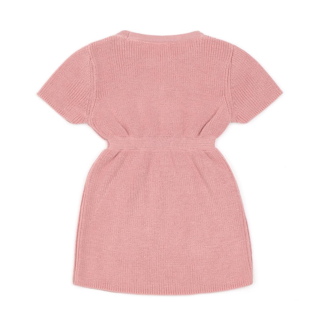 Organic Cotton Baby and Child Knitted Dress Pink