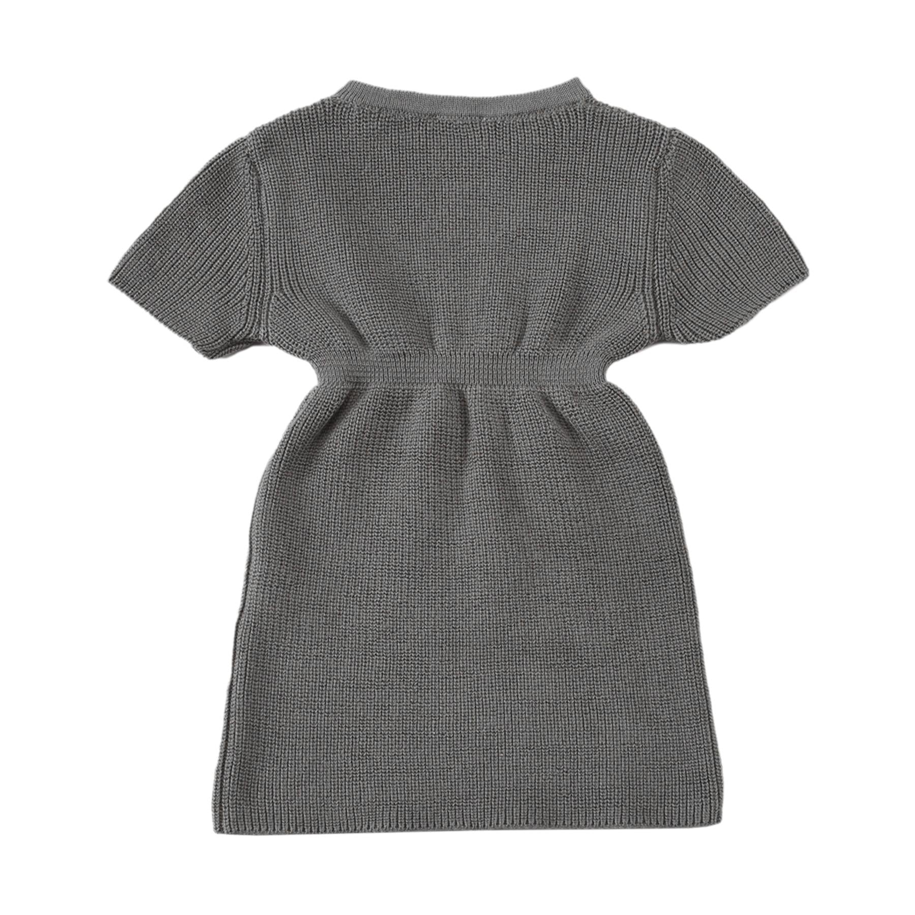 Organic Cotton Baby and Child Knitted Dress Gray