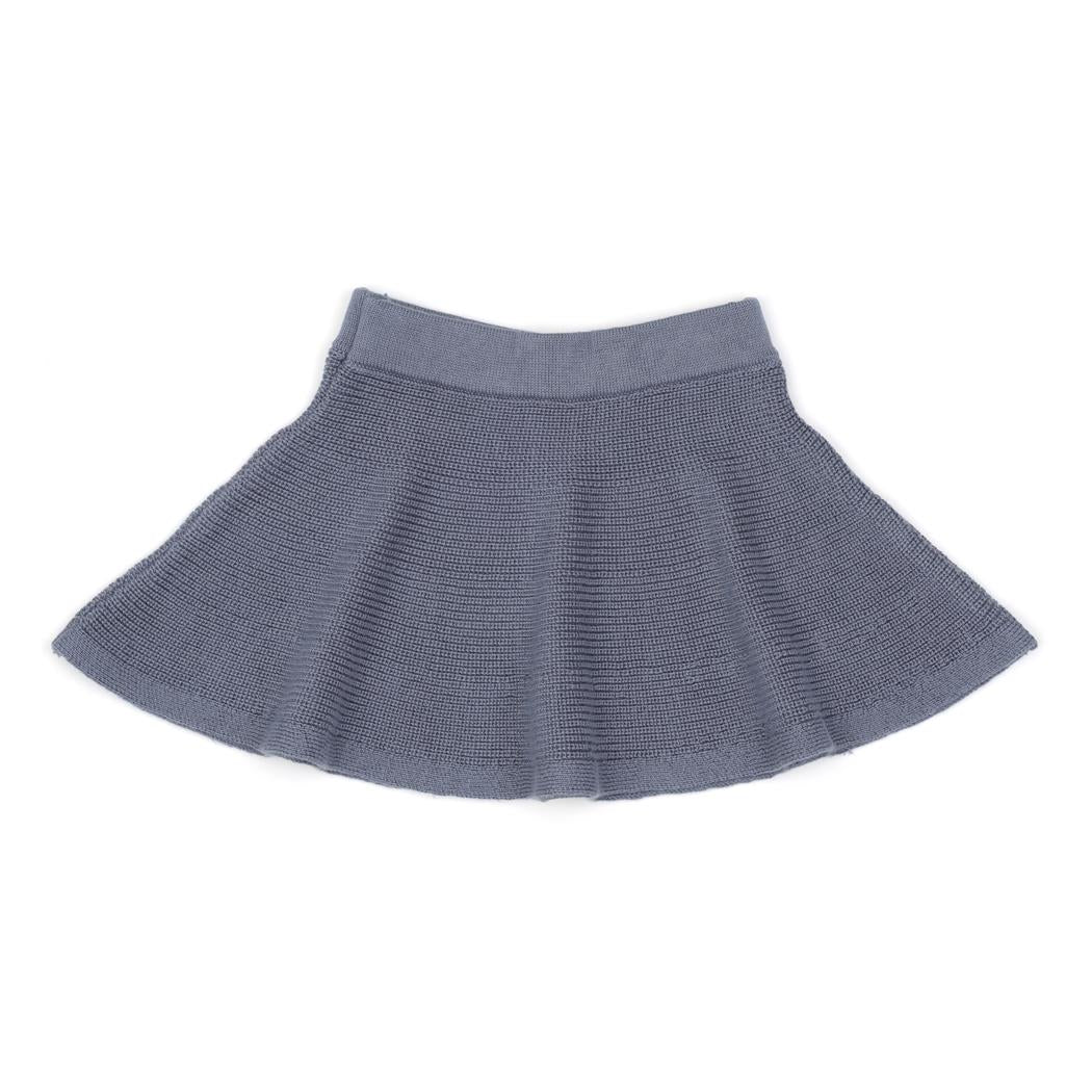 Organic Cotton Baby and Child Knitted Skirt Blue