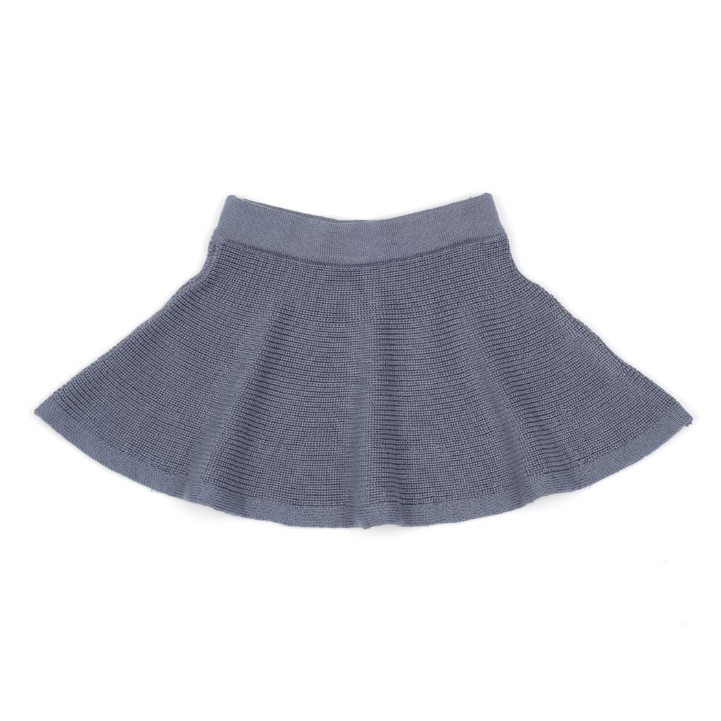 Organic Cotton Baby and Child Knitted Skirt Blue