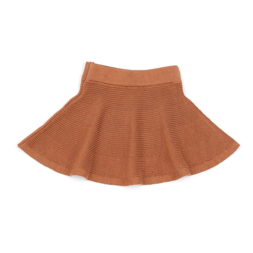 Organic Cotton Baby and Child Knitted Skirt Brown